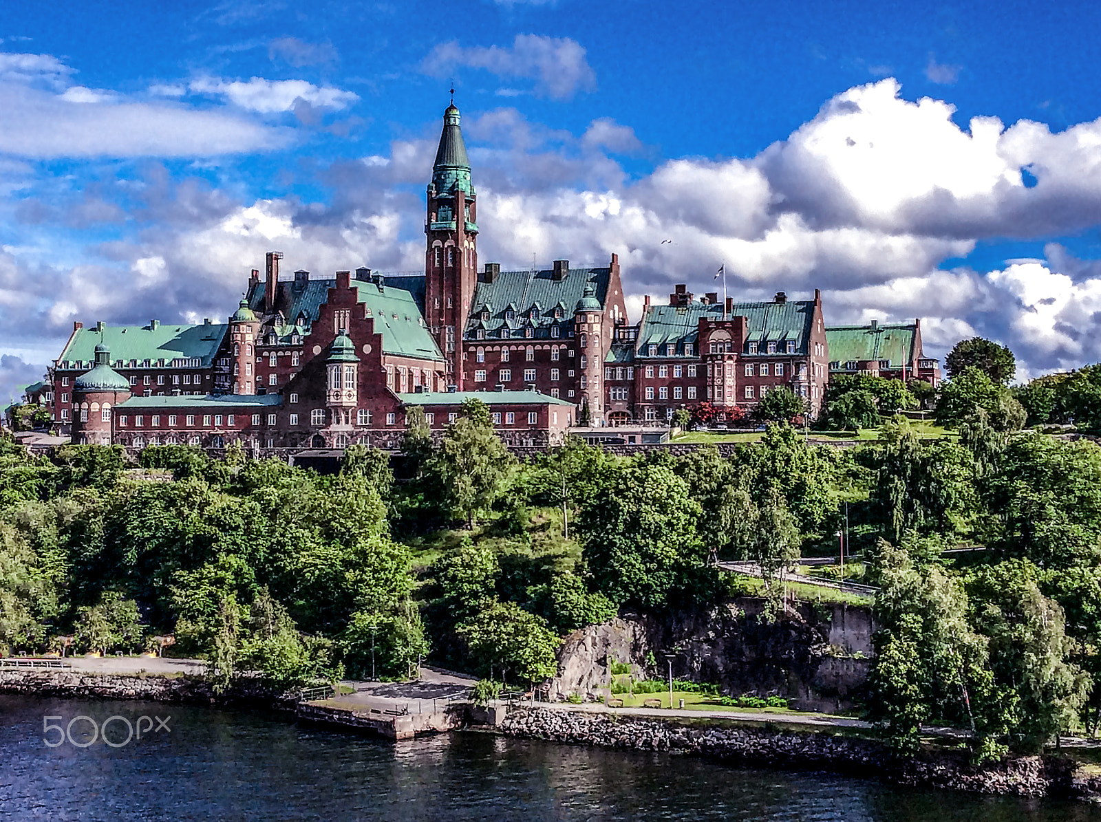 iPad Air back camera 3.3mm f/2.4 sample photo. Government building stockholm photography