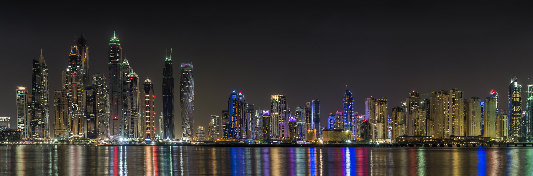 Panasonic Lumix G X Vario 35-100mm F2.8 OIS sample photo. Dubai marina panorama photography