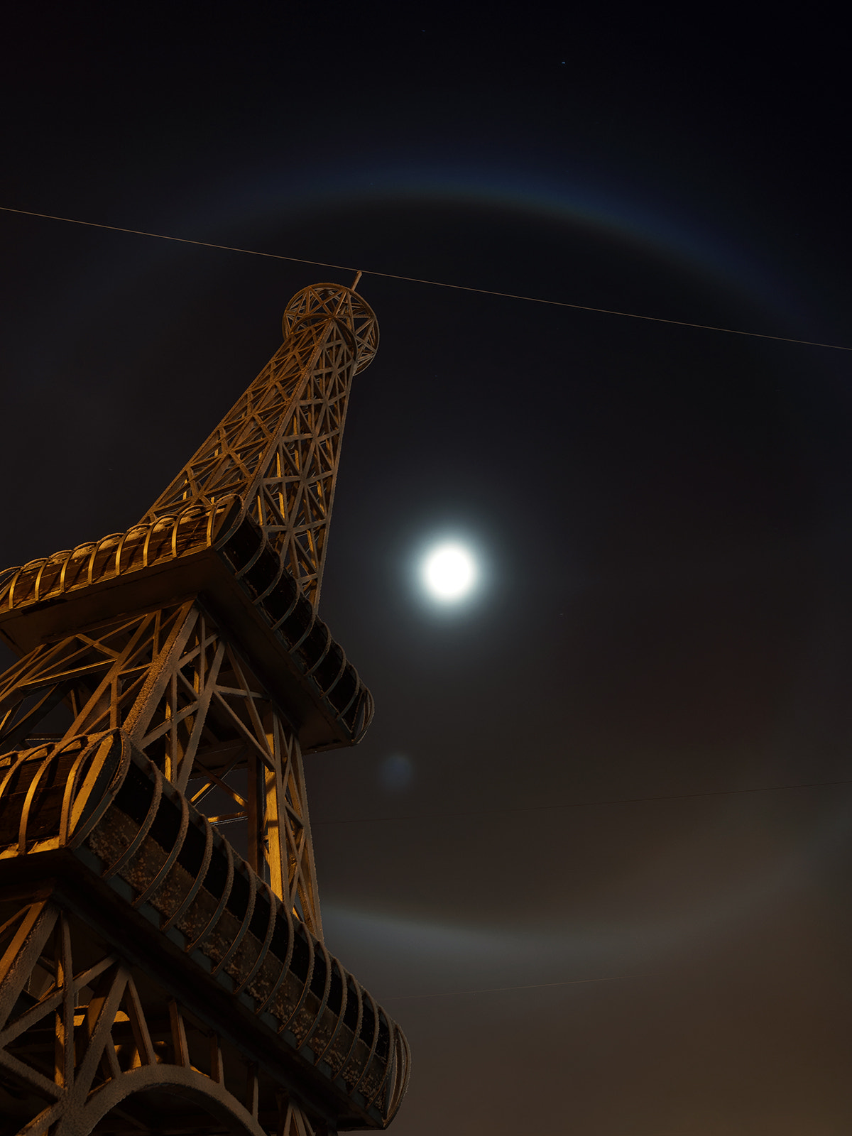 Sony Alpha a99 sample photo. Moon halo photography