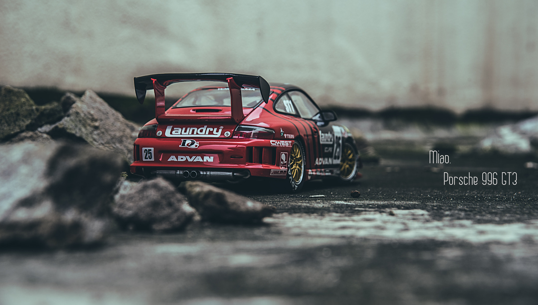 Sigma 24-135mm F2.8-4.5 sample photo. 1:18 porsche 996 gt3 model photography