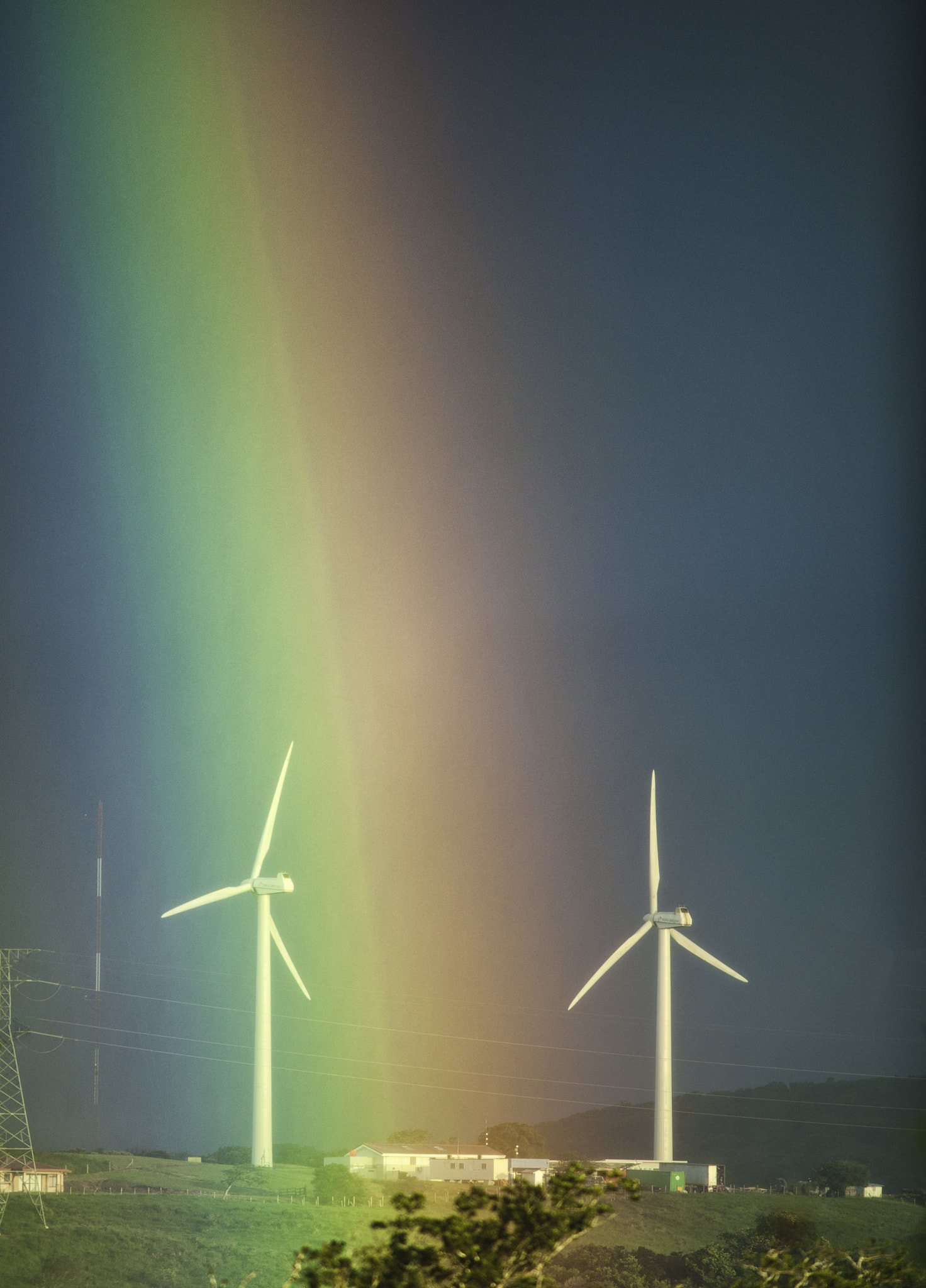 Nikon D3X sample photo. The pot of gold at the windfarm photography