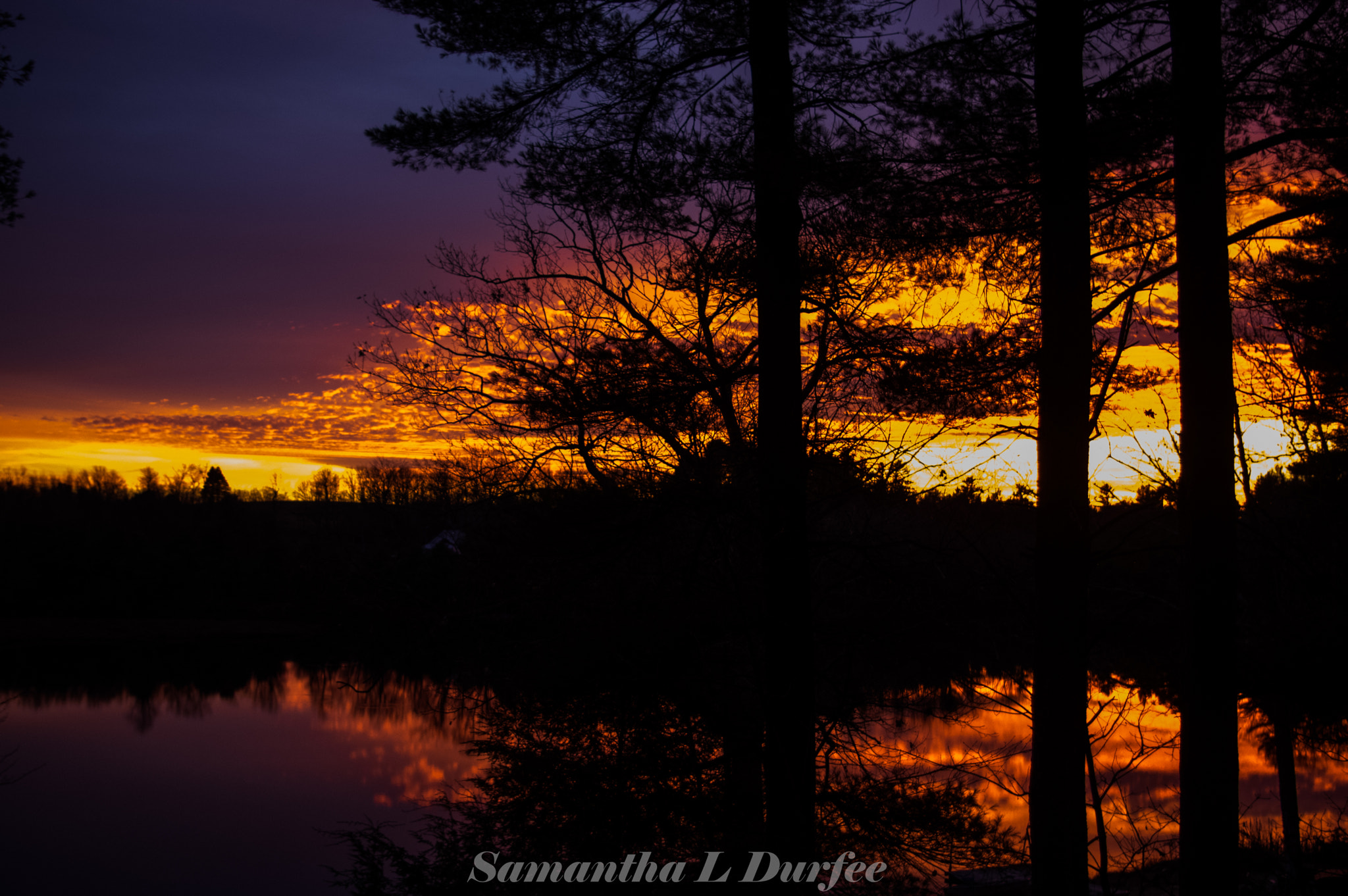 Pentax K-3 sample photo. Lakeside sunset photography