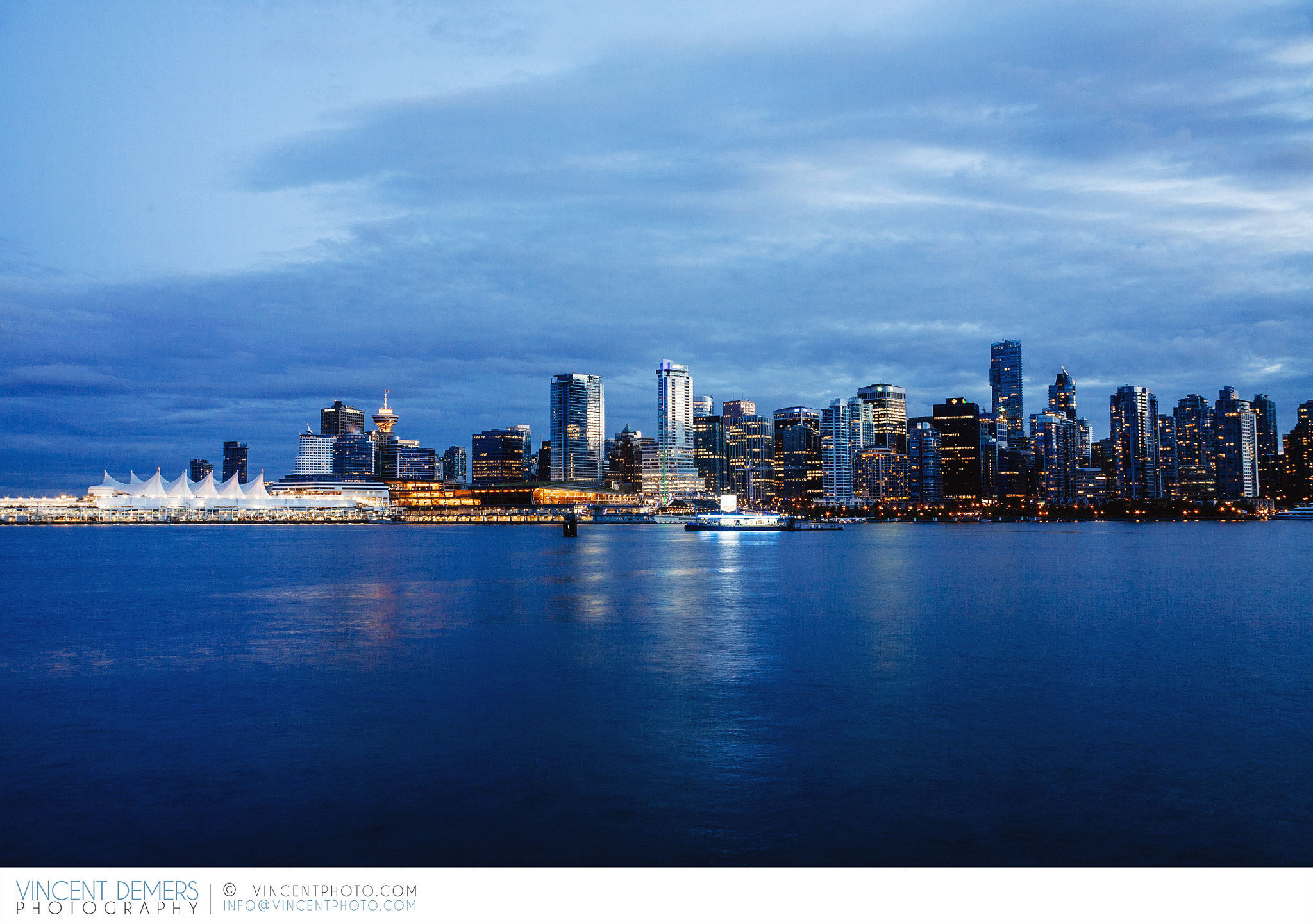 Canon EOS 5D + Canon EF 28-200mm F3.5-5.6 USM sample photo. Vancouver's skyline at dawn photography