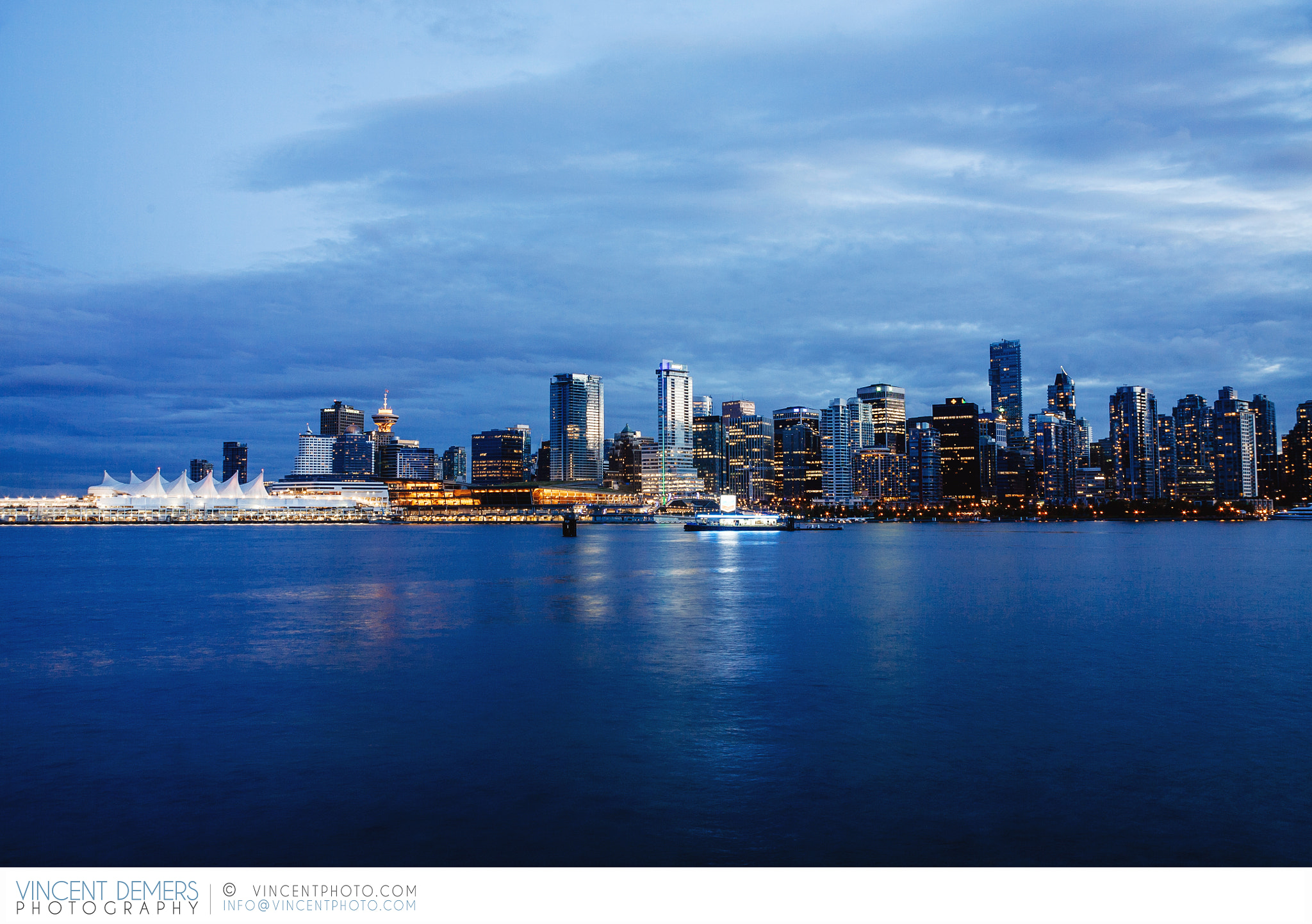 Canon EF 28-200mm F3.5-5.6 USM sample photo. Vancouver's skyline at dawn photography