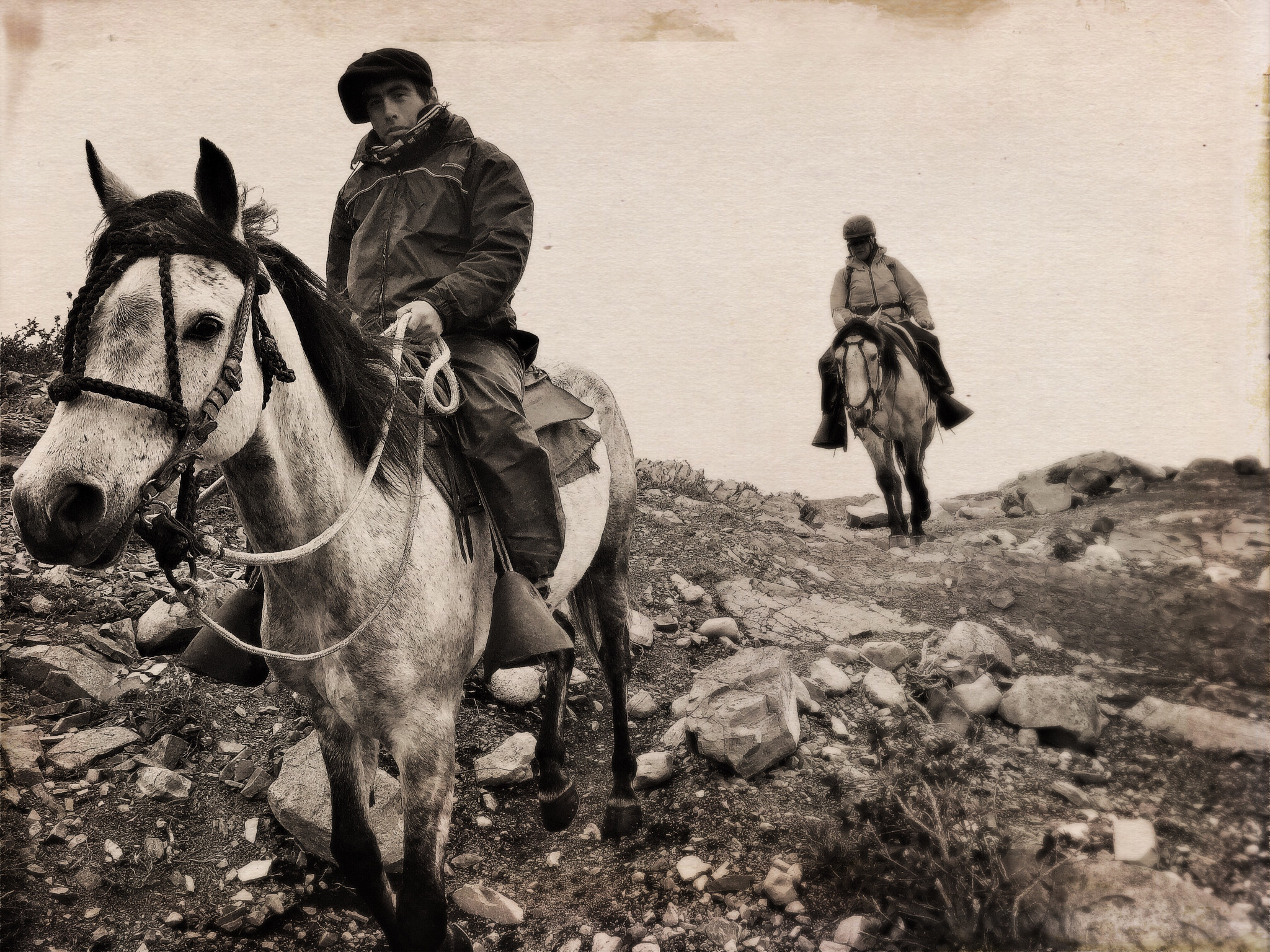 Hipstamatic 303 sample photo. Gauchos on trail photography