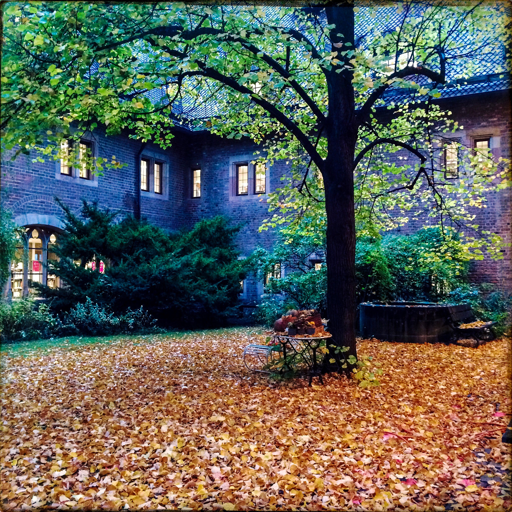 Hipstamatic 301 sample photo. Autum "blue hour" photography