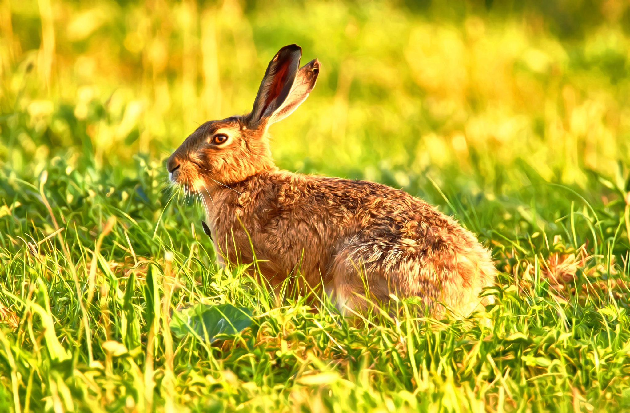 Sony SLT-A58 + Tamron SP 150-600mm F5-6.3 Di VC USD sample photo. Dreamsmoothing hare photography