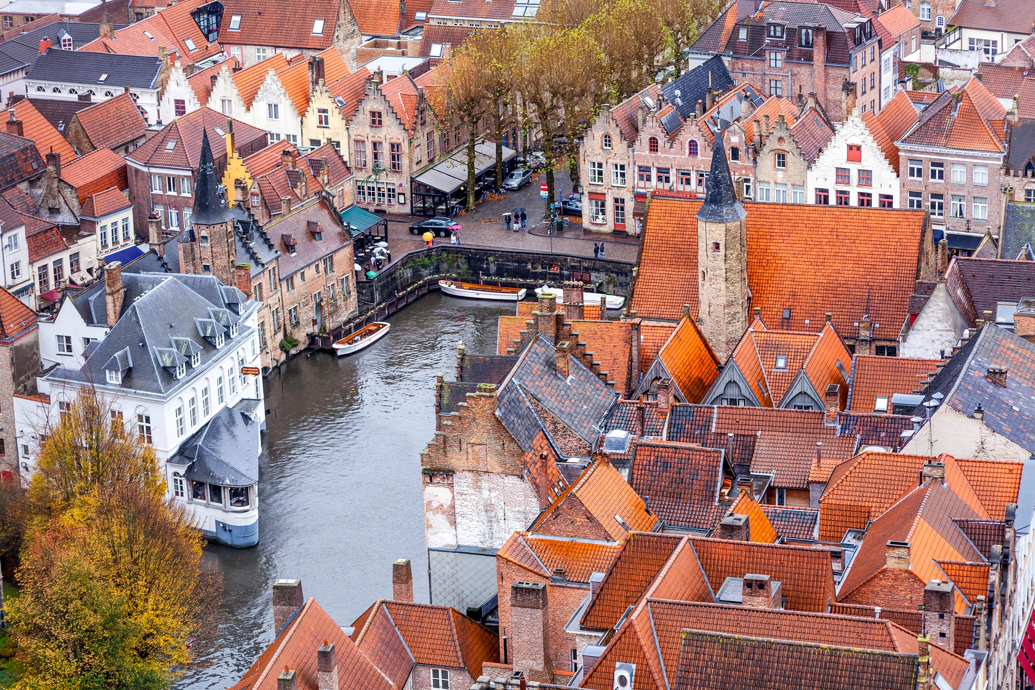 Canon EOS 5D Mark II + Sigma 70-300mm F4-5.6 APO DG Macro sample photo. Brugge, bird vew photography