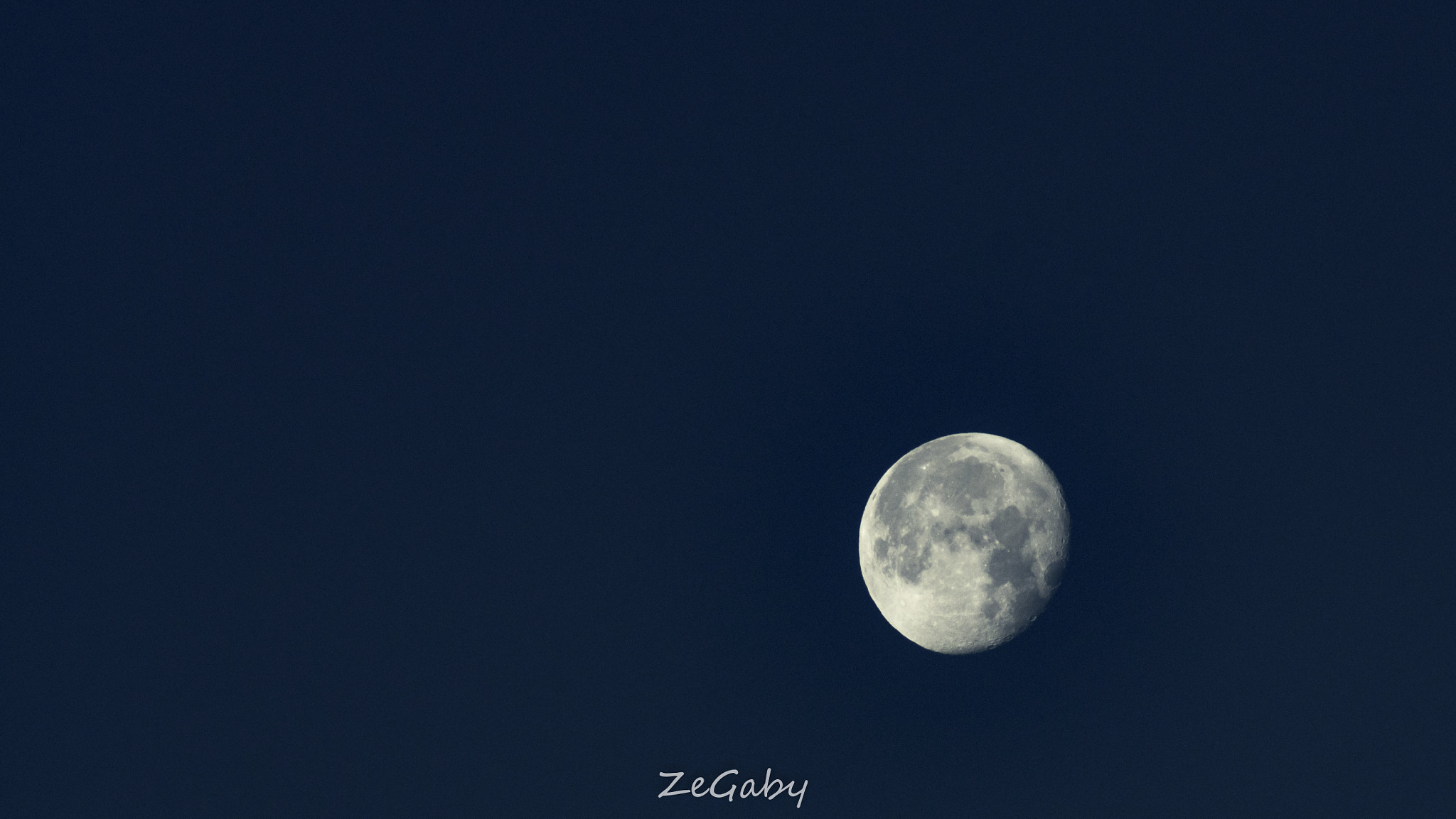 Pentax K-3 sample photo. Moon of the day photography