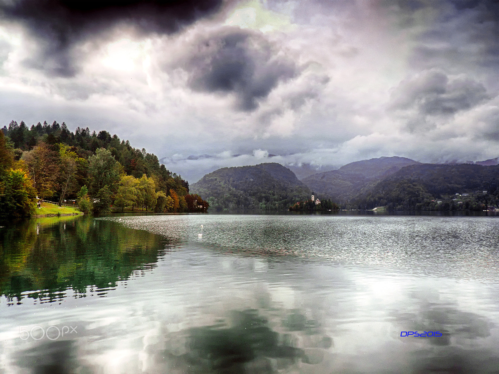 Panasonic DMC-FX100 sample photo. Bled lake - slovenia - autumn colors 2 photography