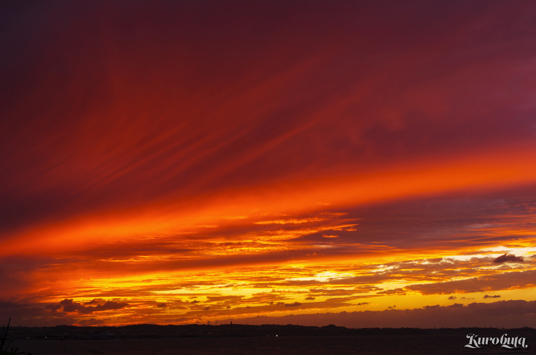Pentax K-5 IIs sample photo. It was was a fiery sky photography