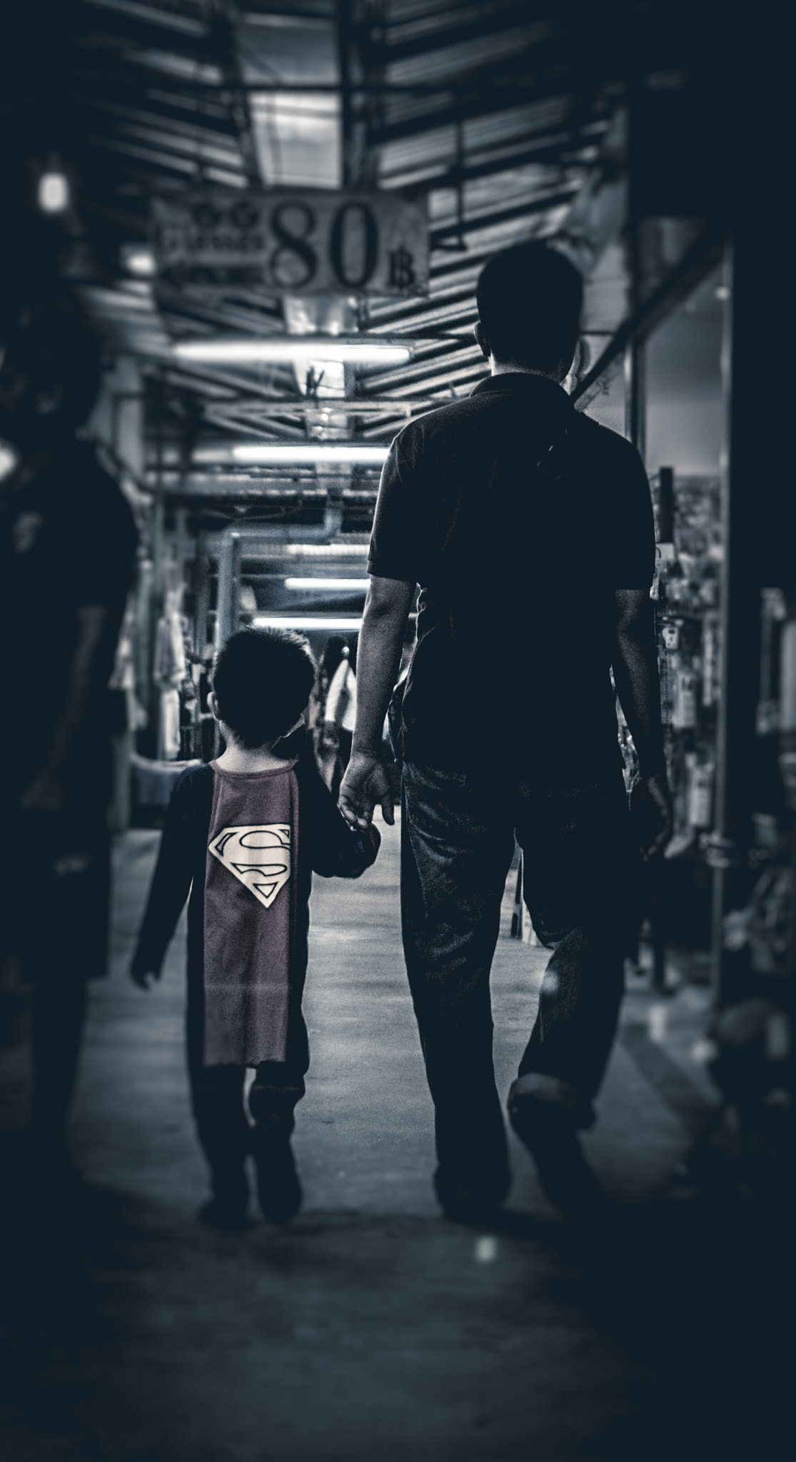 Sony Alpha NEX-6 + Minolta AF 28mm F2 sample photo. Superman, phuket night market photography