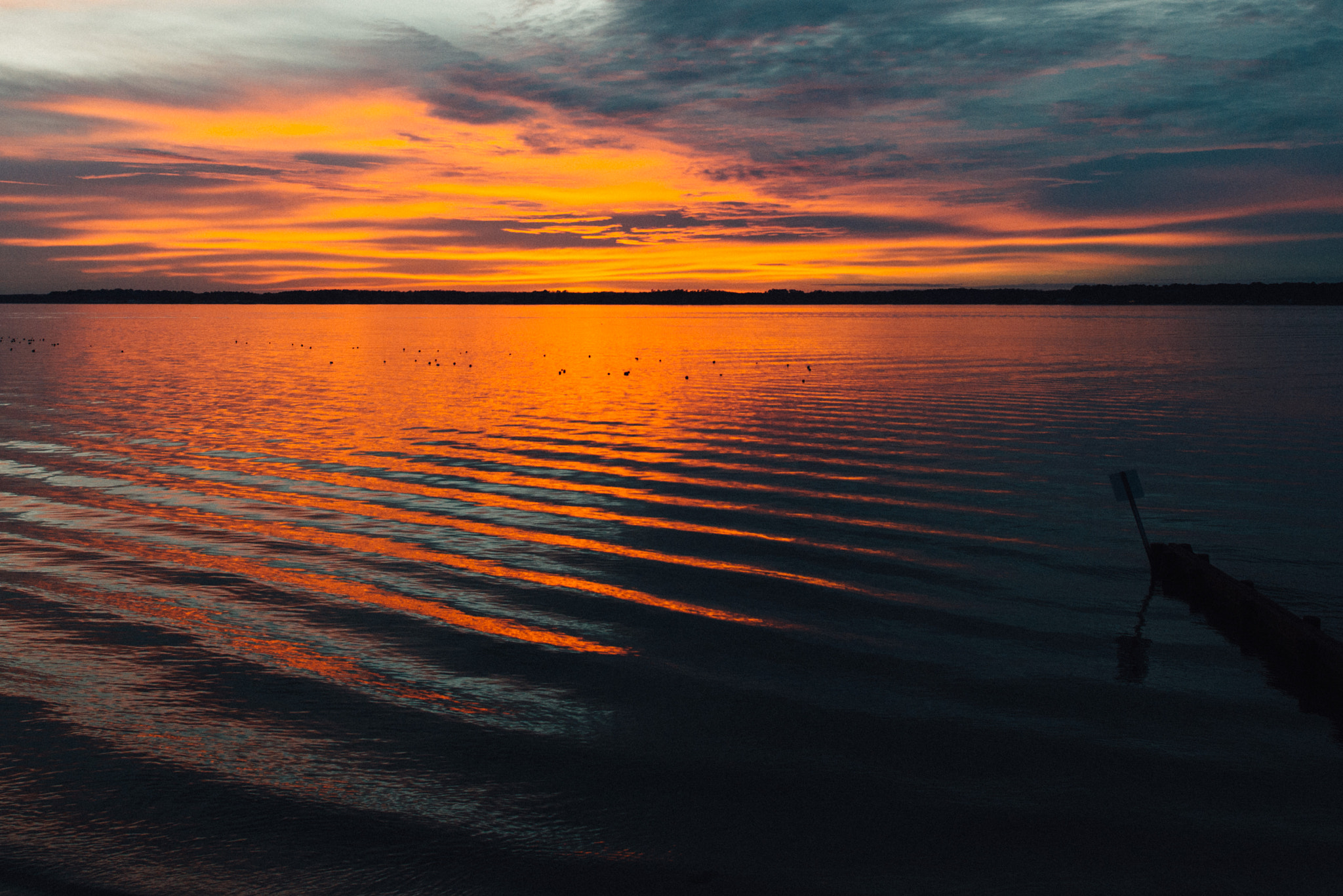 Nikon D600 + Nikon AF-S Nikkor 24mm F1.4G ED sample photo. Sunset at my parent's riverhouse photography