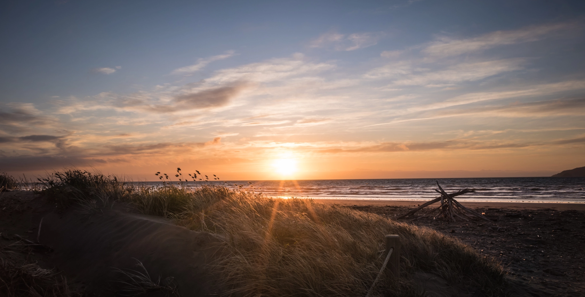 Samyang 12mm F2.8 ED AS NCS Fisheye sample photo. Kapiti sunset photography