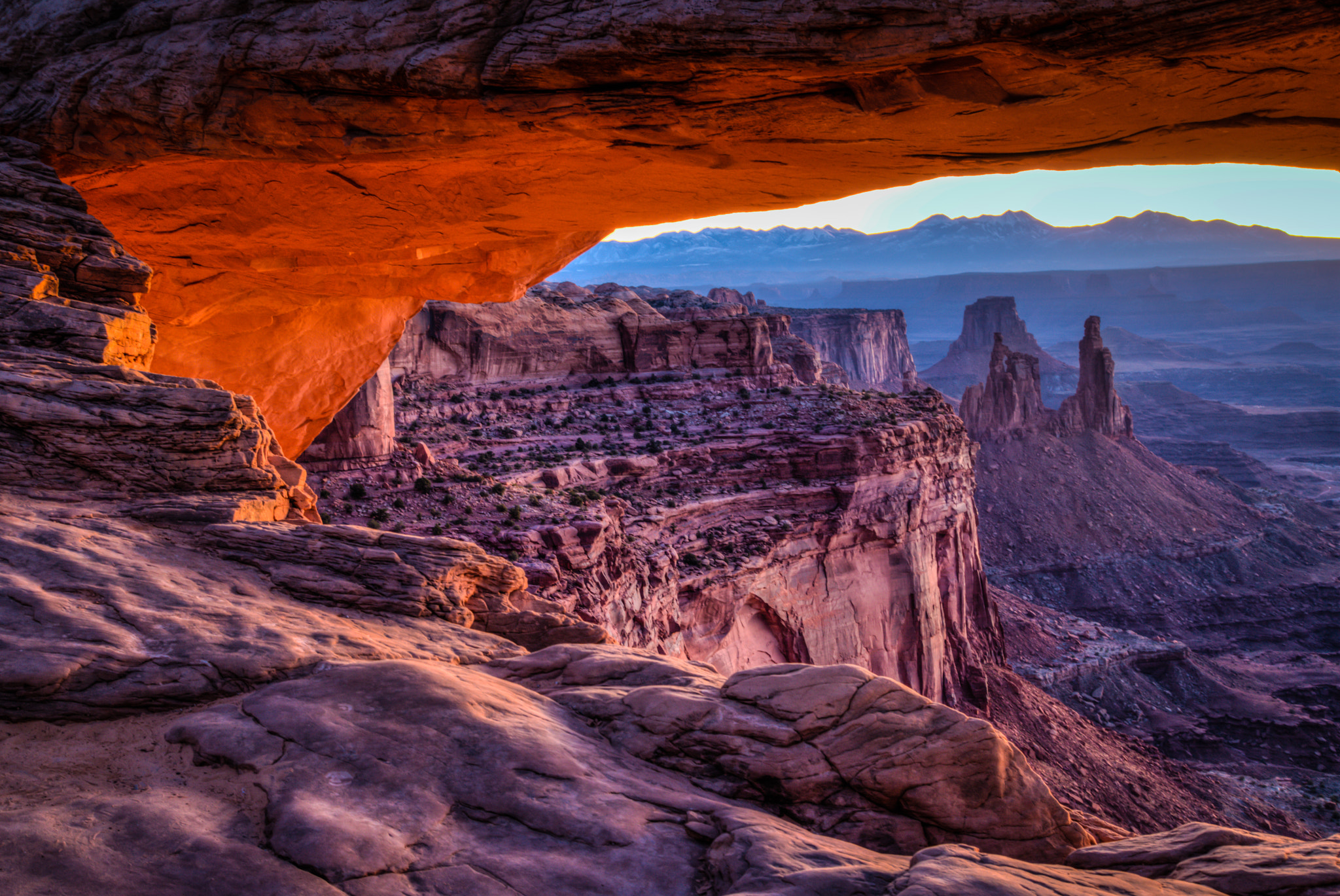 Sony a7R + Canon EF 24-105mm F4L IS USM sample photo. Mesa arch photography