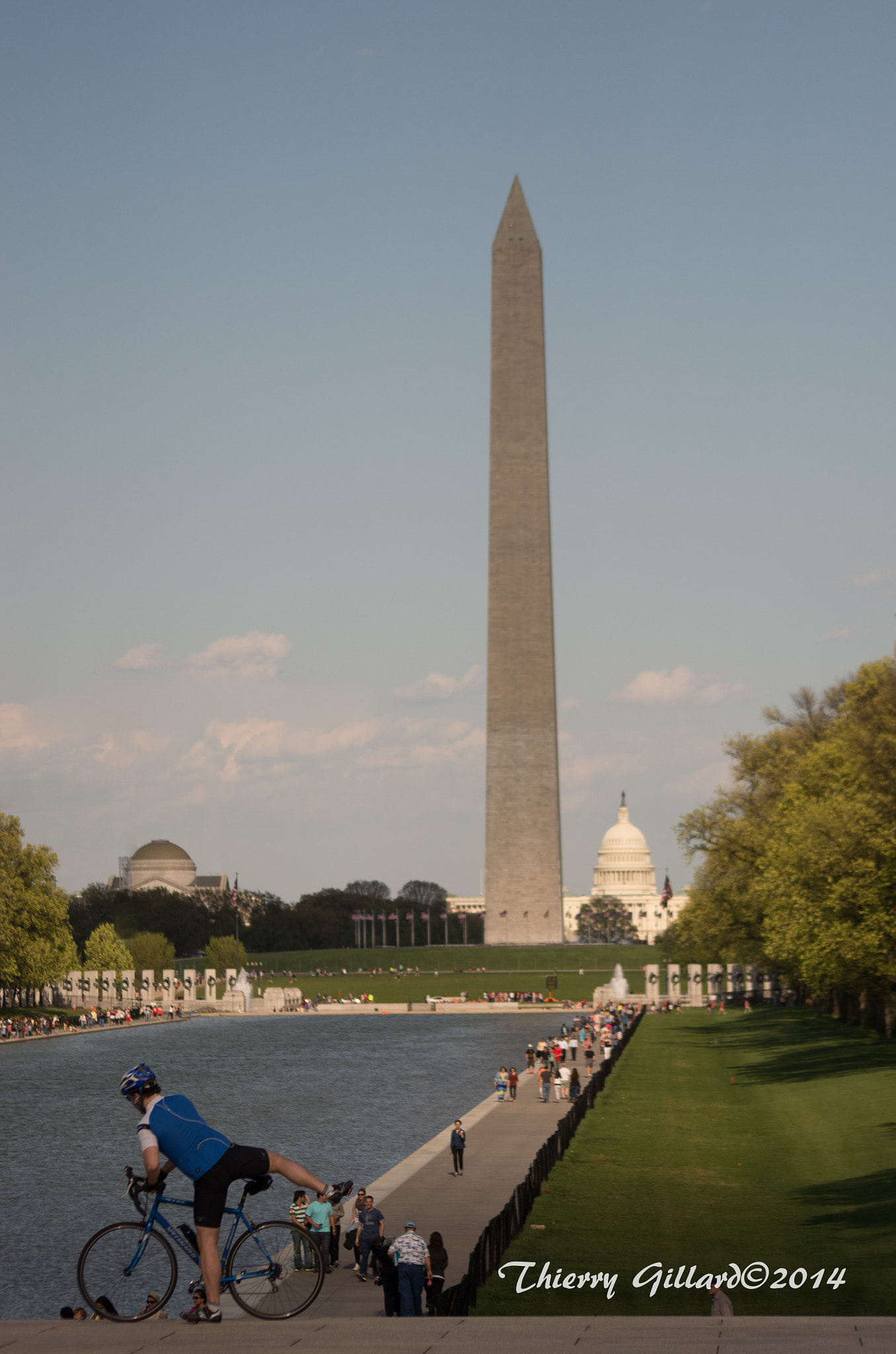 Pentax K-5 IIs + Sigma sample photo. Biking along the mall photography