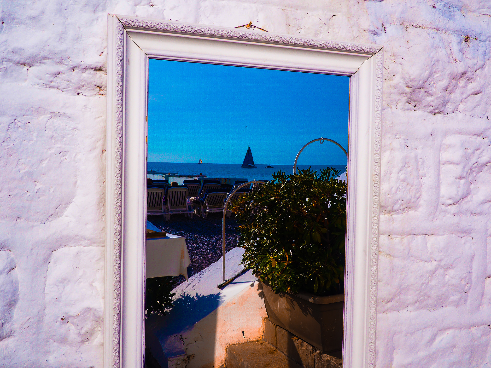 LUMIX G 20/F1.7 II sample photo. Sea in the mirror photography
