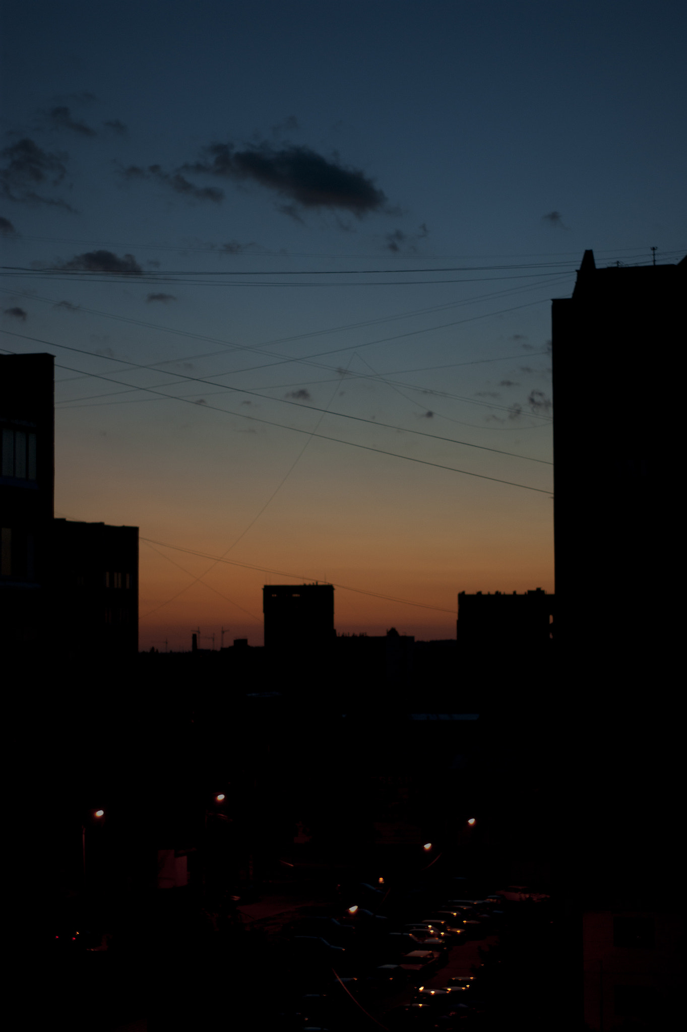 Sony Alpha DSLR-A390 + Minolta AF 50mm F1.7 sample photo. Sunset in the dormitory area photography