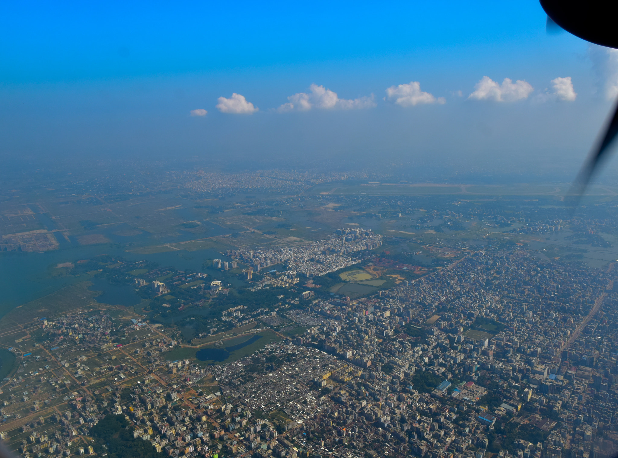 Nikon D5300 + Nikon AF-S DX Nikkor 17-55mm F2.8G ED-IF sample photo. Bird's eye view of dhaka, bangladesh photography