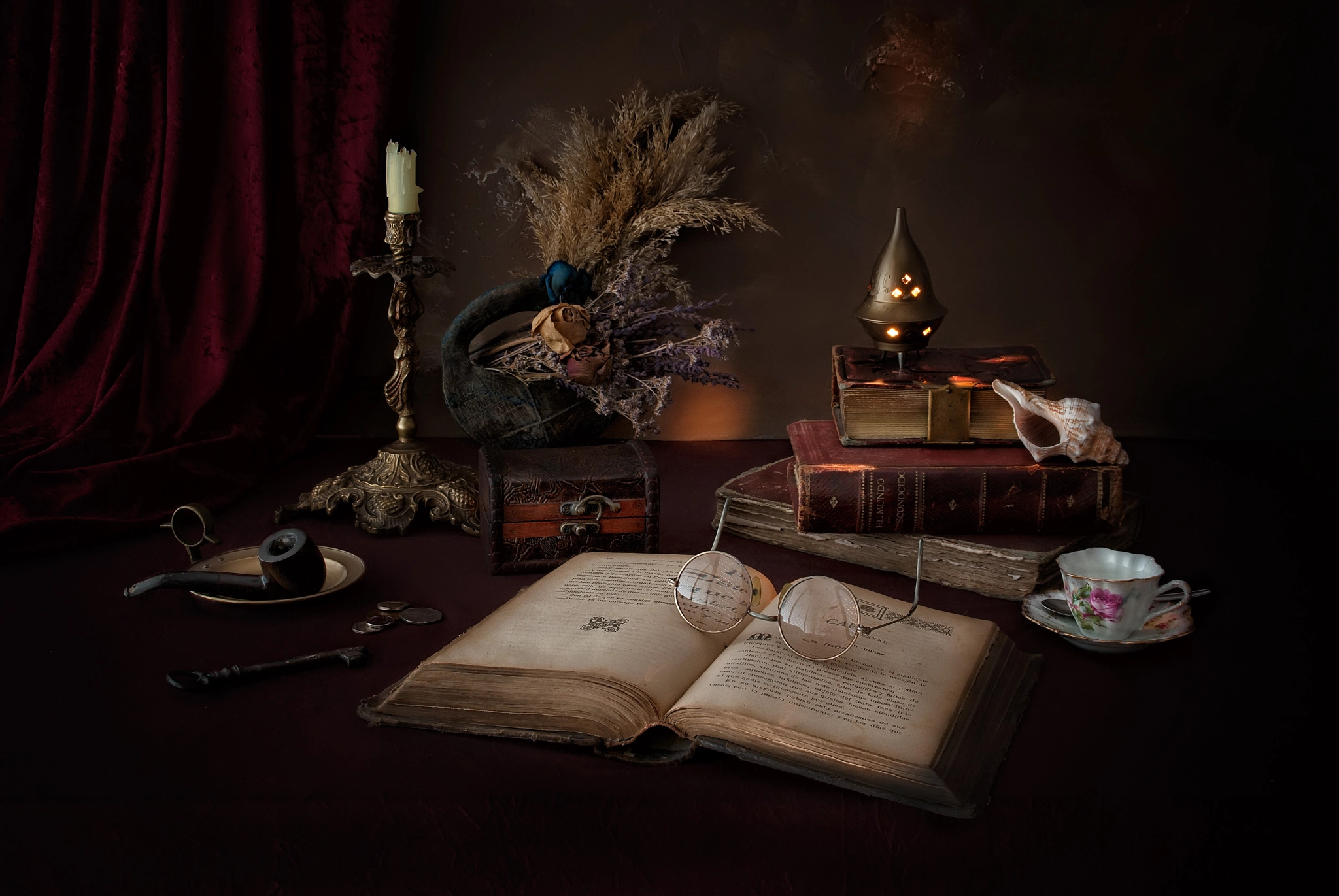Pentax K200D sample photo. Mystical reading photography