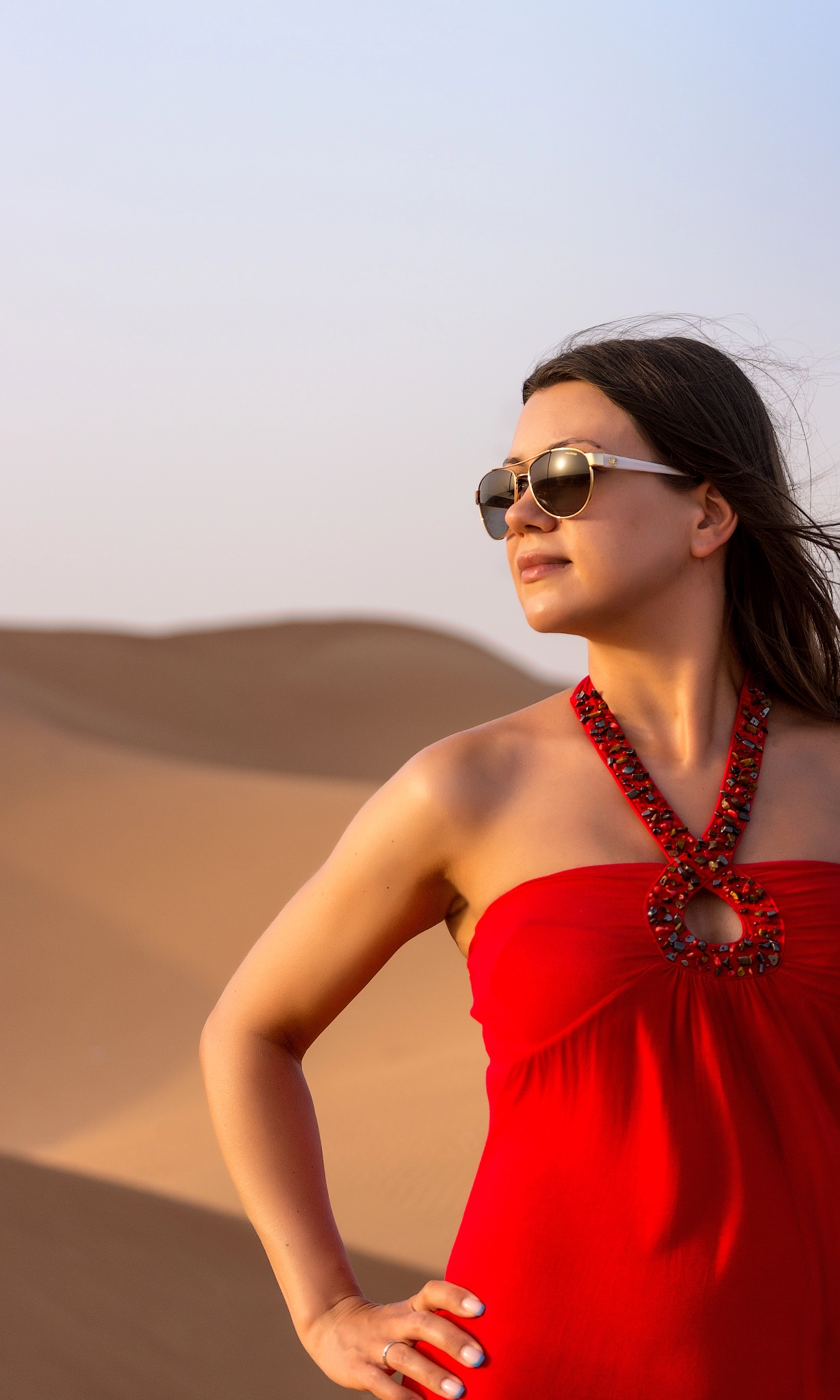Sony 70-300mm F4.5-5.6 G SSM sample photo. Lady in sands photography