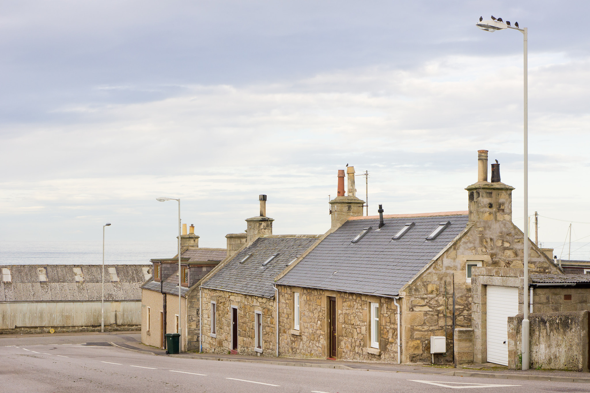 Sony Alpha NEX-5 + E 50mm F1.8 OSS sample photo. Scottish bungalows photography