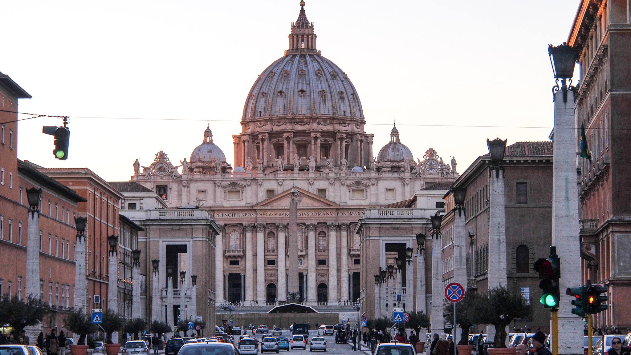 Olympus PEN E-P1 sample photo. Sunset in st. peters basilica photography