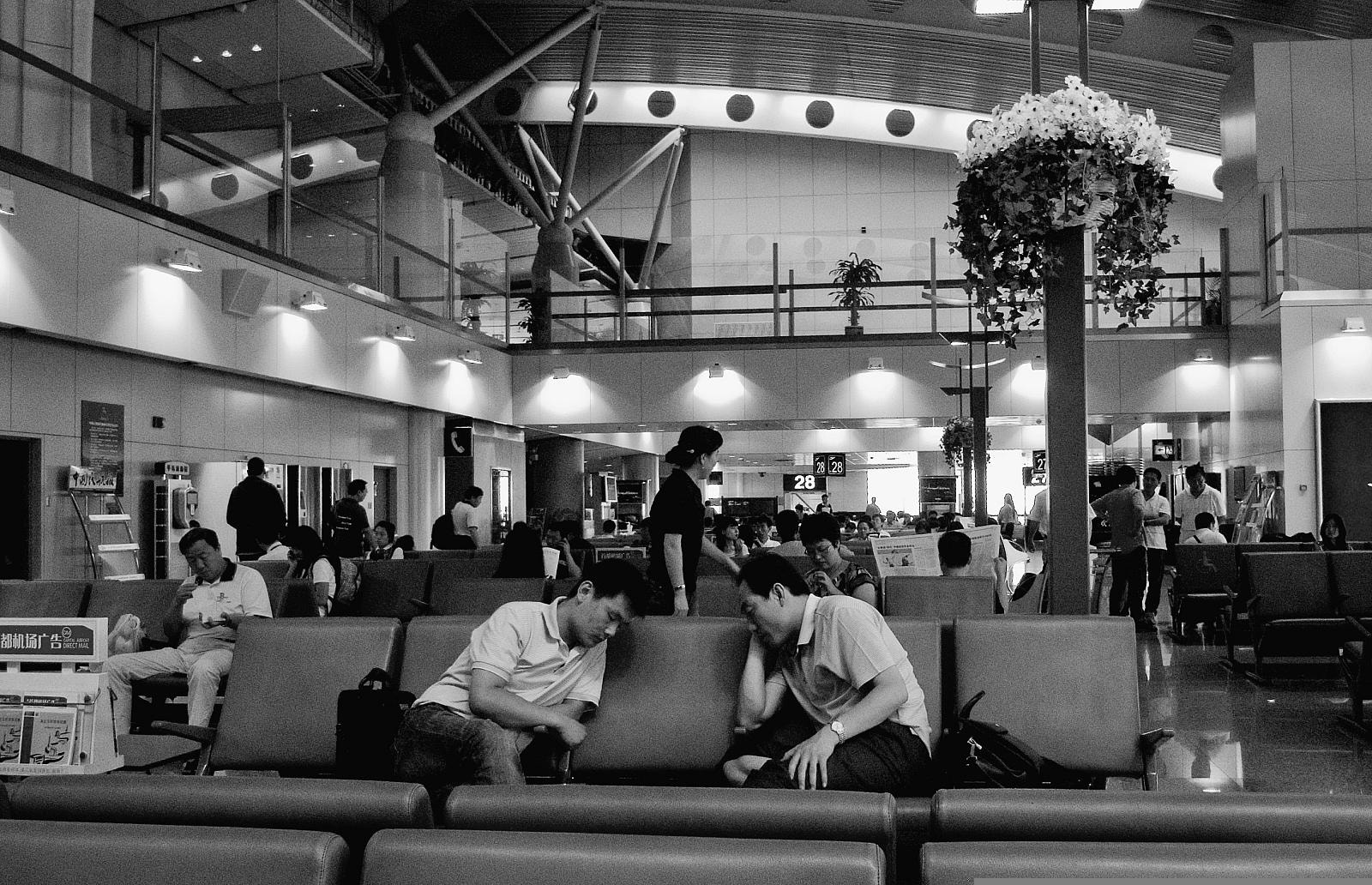 Ricoh Caplio GX100 sample photo. Players at beijing airport photography