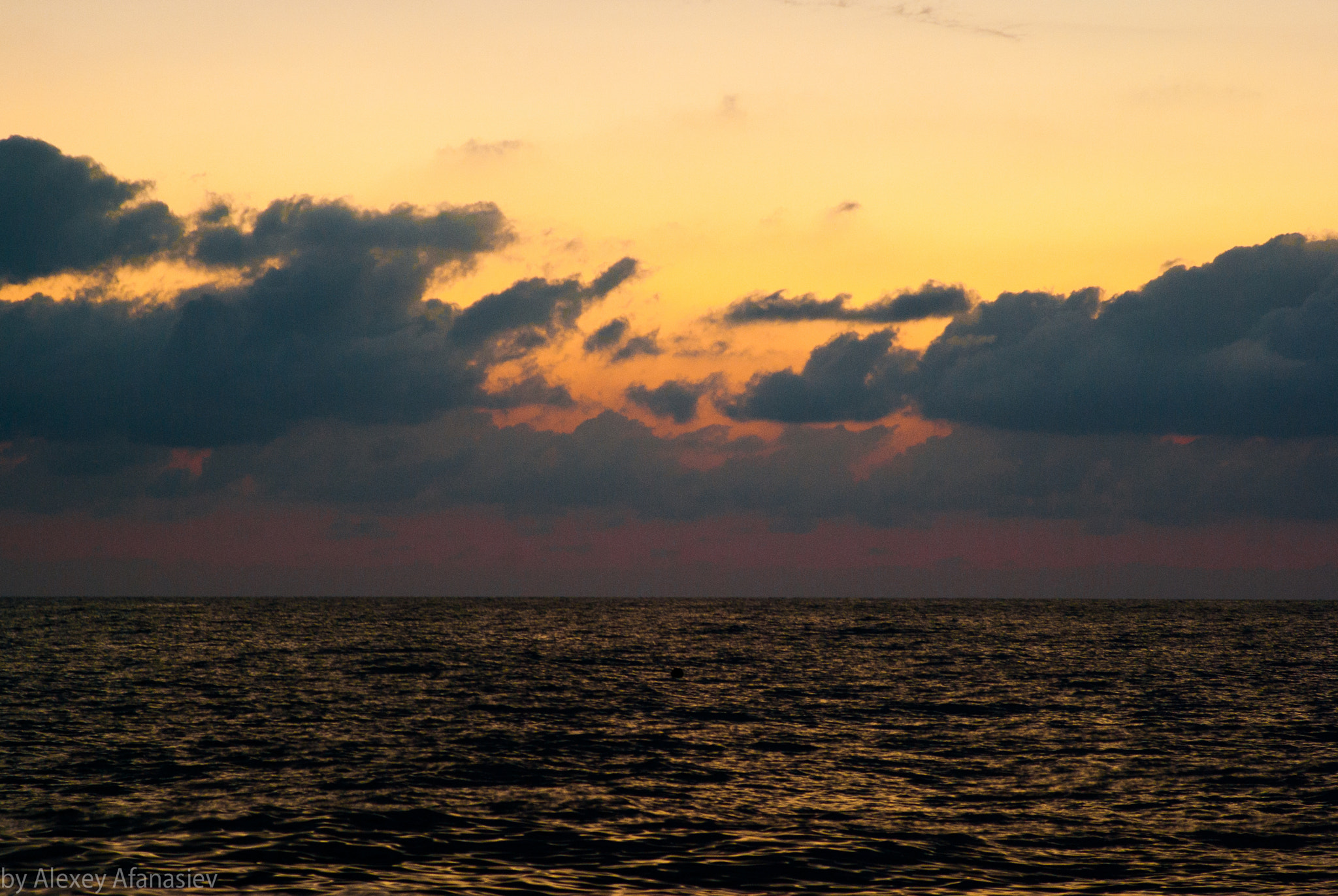 Pentax K10D sample photo. Sunset on the black sea photography