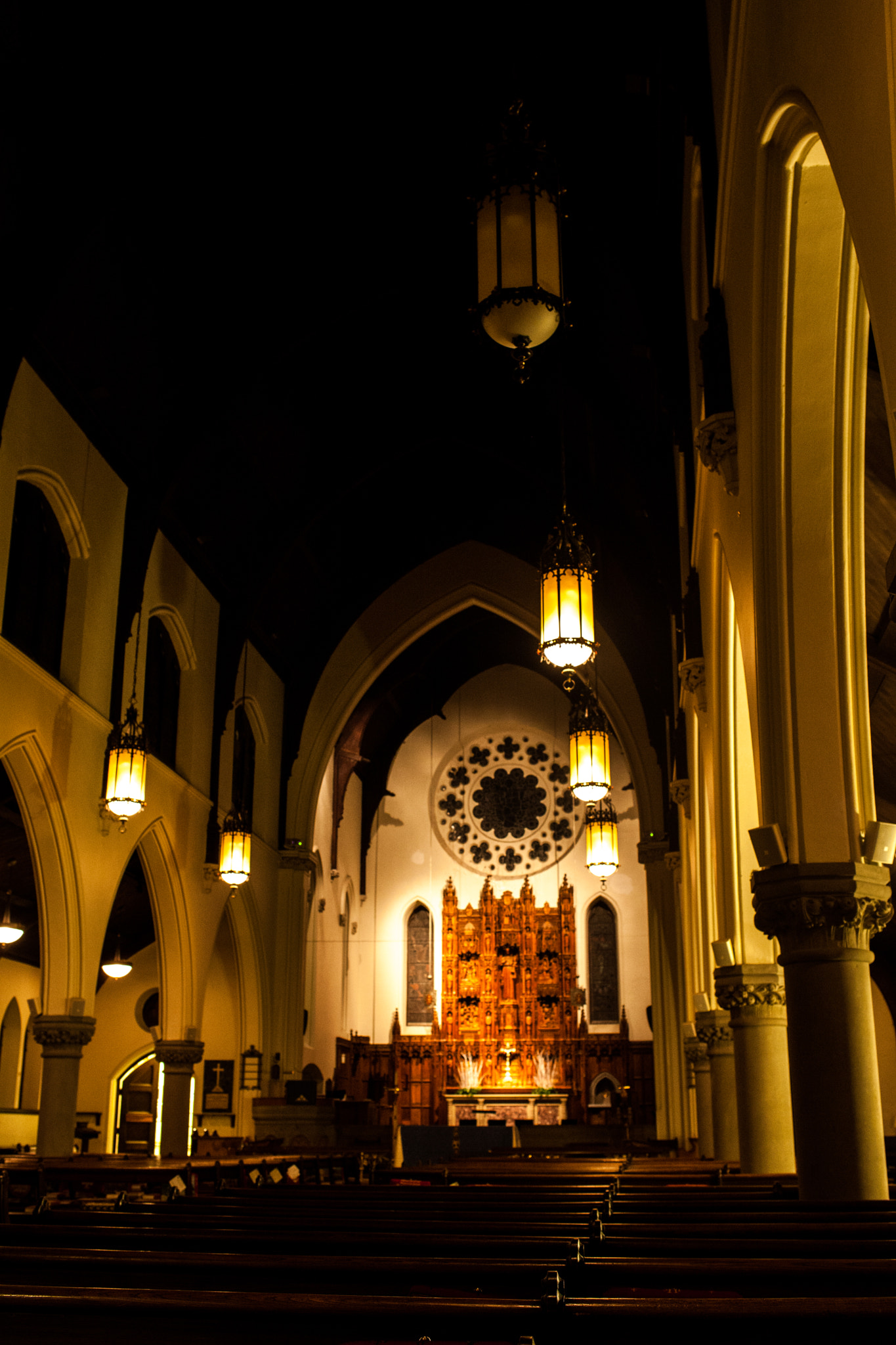 Canon EOS 5D Mark II + ZEISS Distagon T* 35mm F2 sample photo. The cathedral church of st luke's, portland maine photography