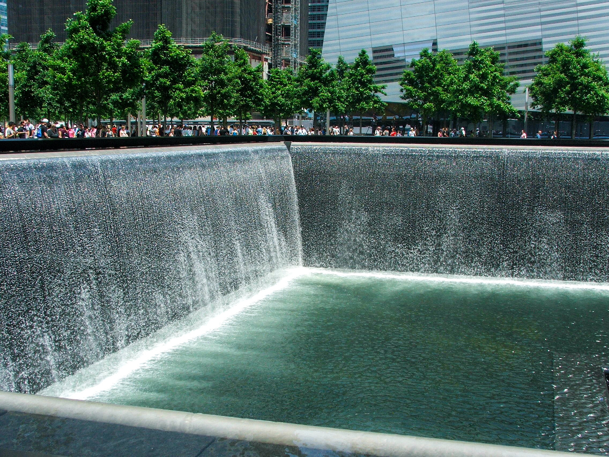 Fujifilm FinePix S5100 sample photo. The 9-11 memorial in new york city.  it is spectacular. photography