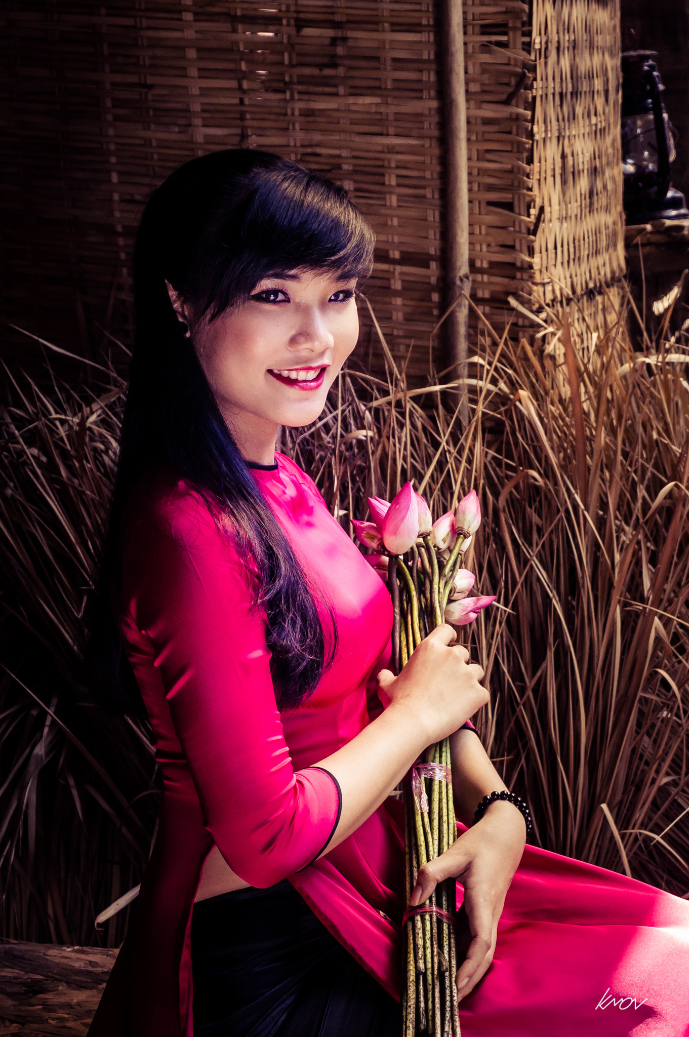 Sony Alpha NEX-5N sample photo. Girl lotus photography