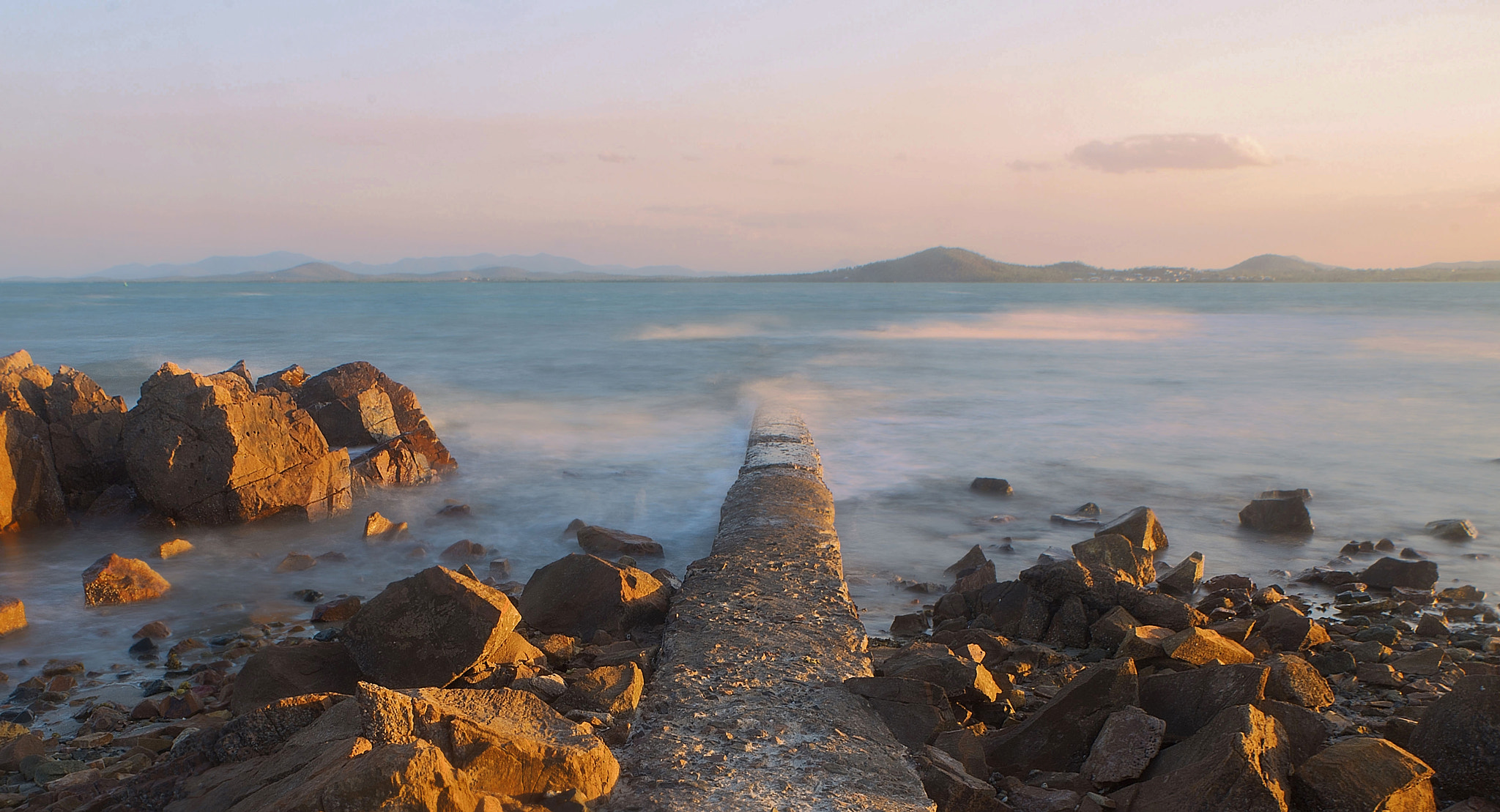 Nikon D610 + AF Nikkor 20mm f/2.8 sample photo. Queensland coast sunset photography