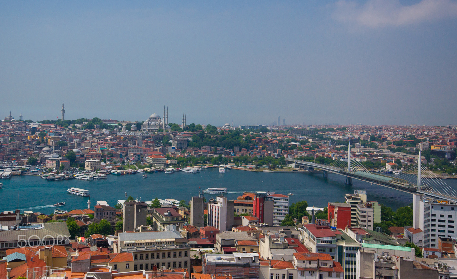 Sony Alpha DSLR-A450 sample photo. View from galata tower, istanbul photography