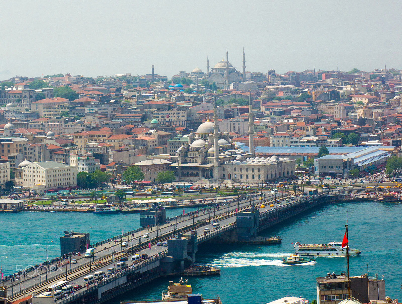 Sony Alpha DSLR-A450 + Sony 50mm F1.4 sample photo. View from galata tower, istanbul photography