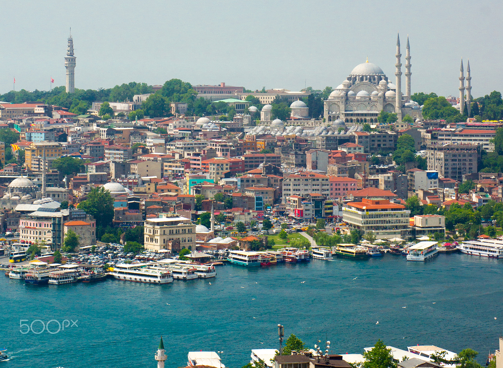 Sony Alpha DSLR-A450 + Sony 50mm F1.4 sample photo. View from galata tower, istanbul photography