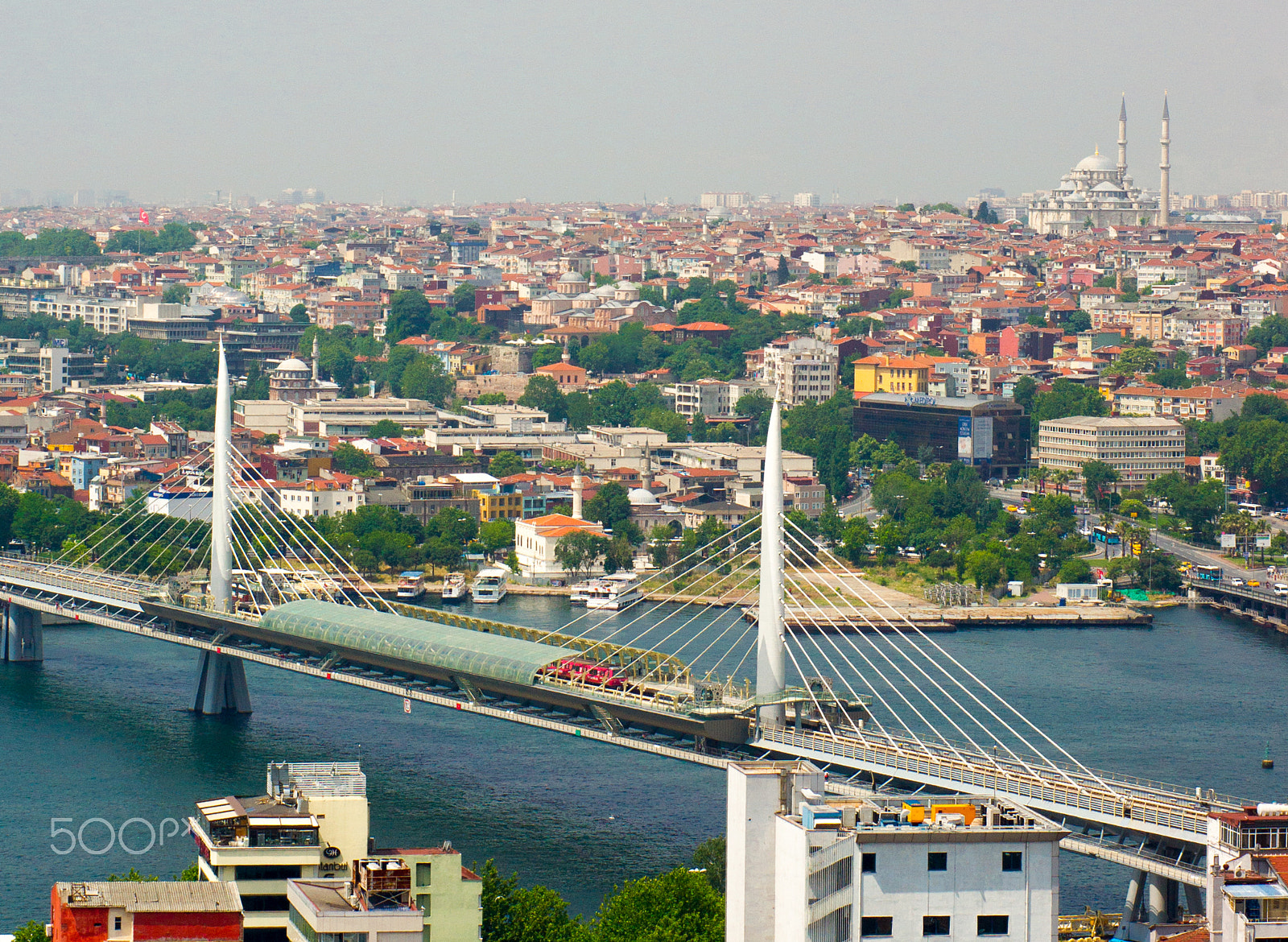 Sony Alpha DSLR-A450 + Sony 50mm F1.4 sample photo. View from galata tower, istanbul photography