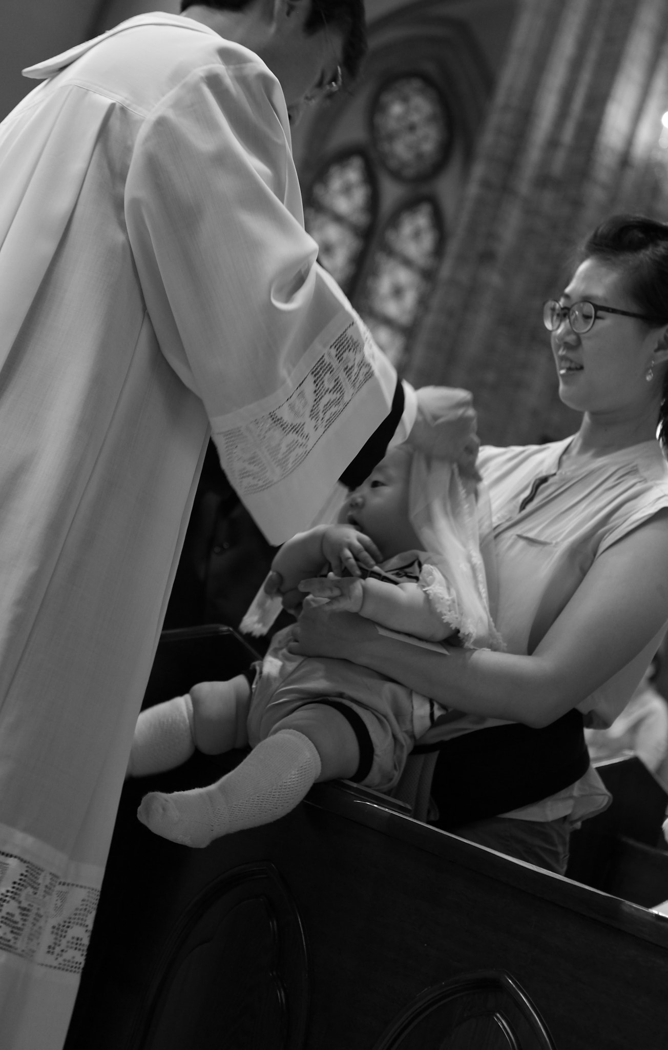 Canon EF 24-70mm F2.8L USM sample photo. Roman catholic  baptism photography