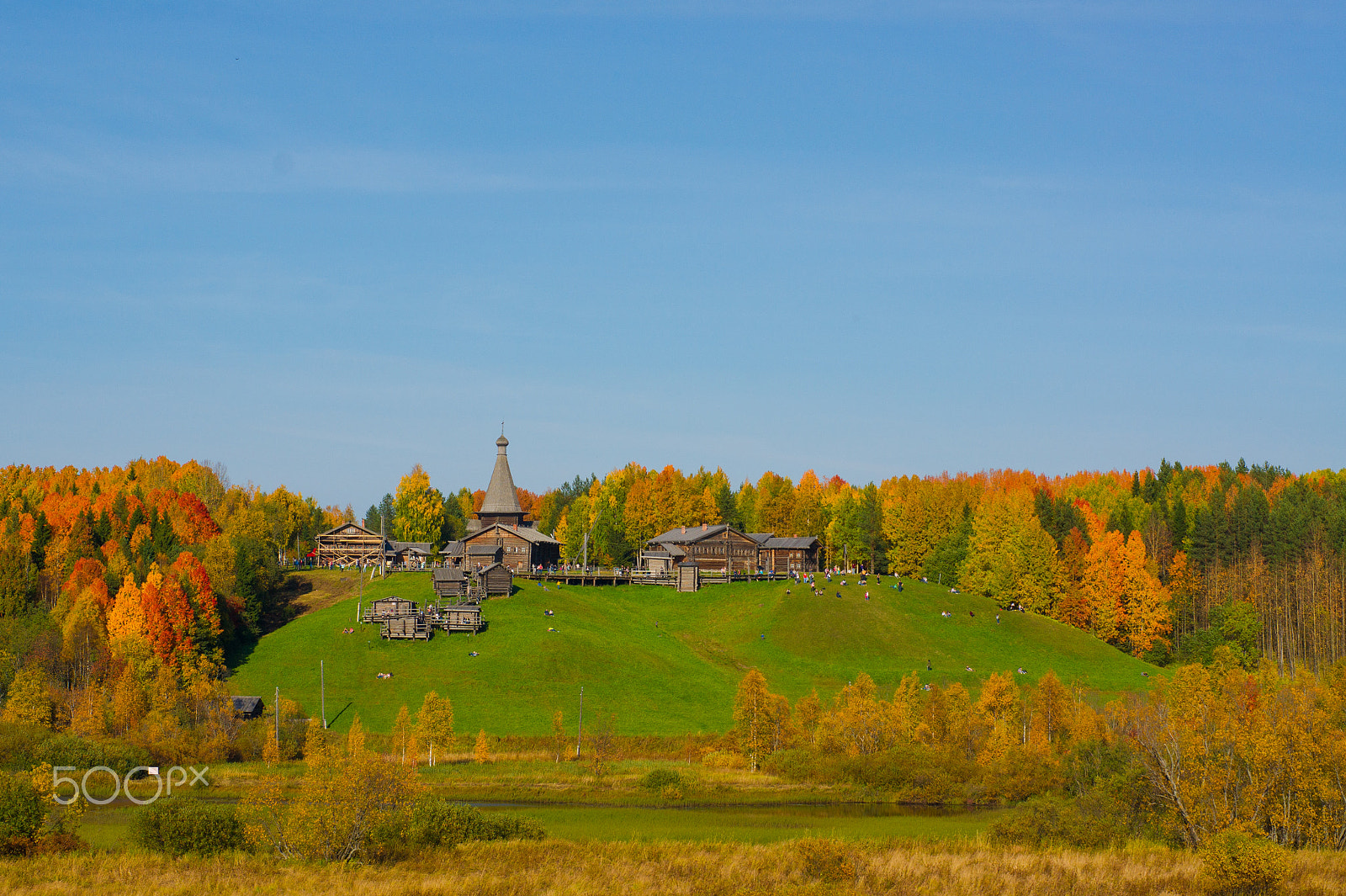 Sony Alpha DSLR-A450 + Sony 50mm F1.4 sample photo. Arkhangelsk, malye korely open-air museum photography