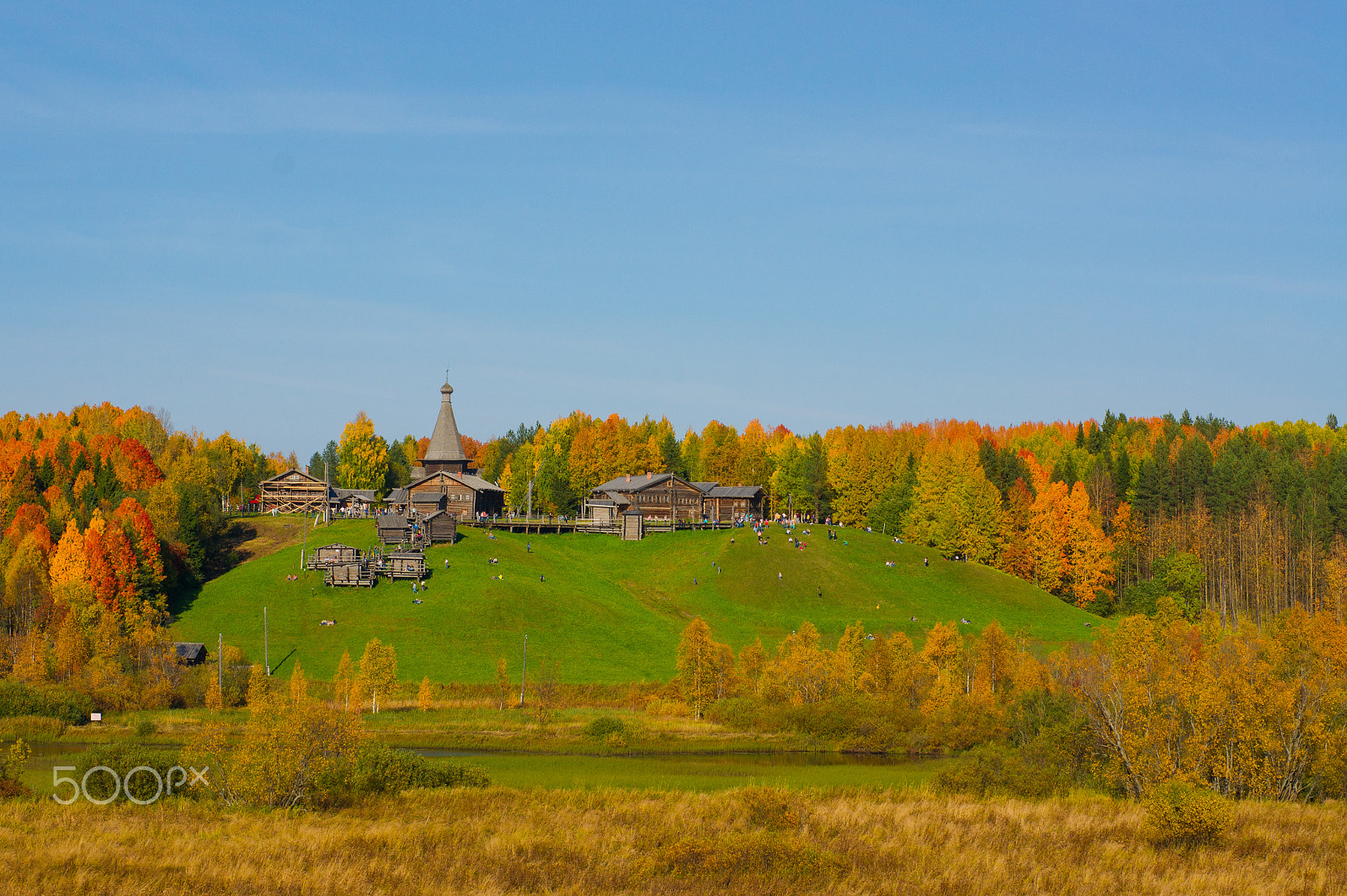 Sony Alpha DSLR-A450 + Sony 50mm F1.4 sample photo. Arkhangelsk, malye korely open-air museum photography