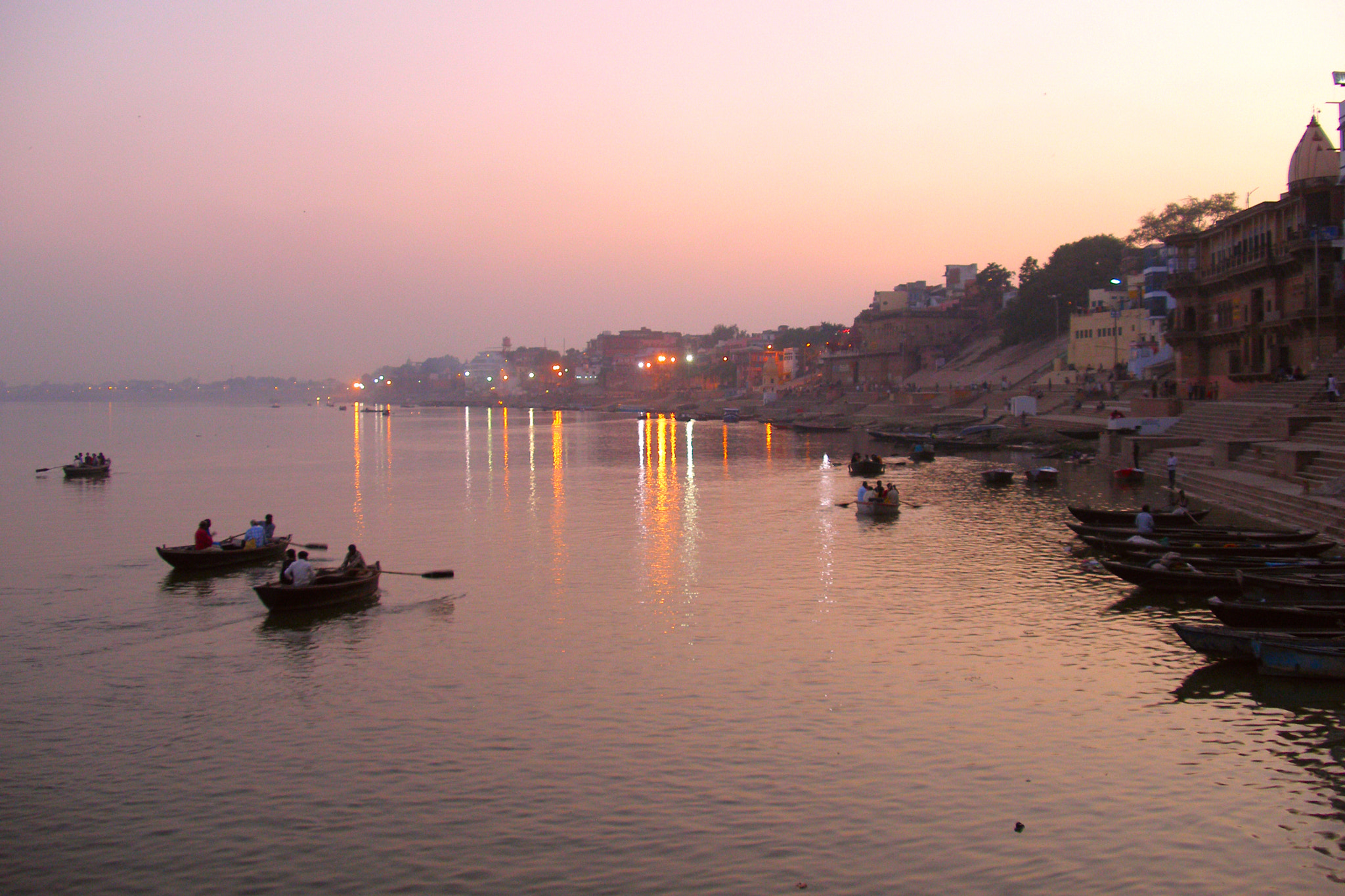 Olympus C70Z,C7000Z sample photo. Early dawn -- varanasi -- beautiful burnout photography