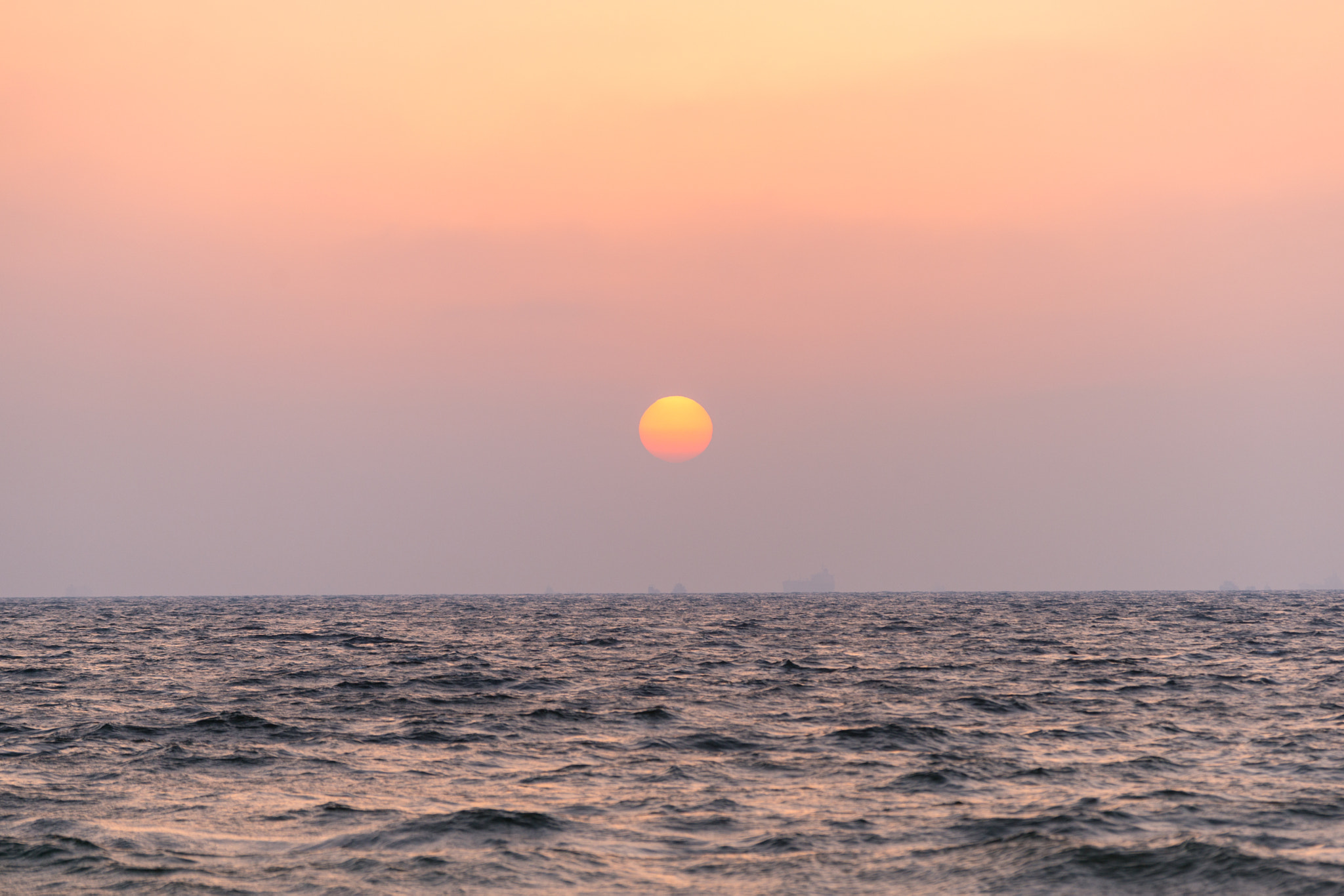Sony 70-300mm F4.5-5.6 G SSM sample photo. Ajman sunset: always beautiful photography