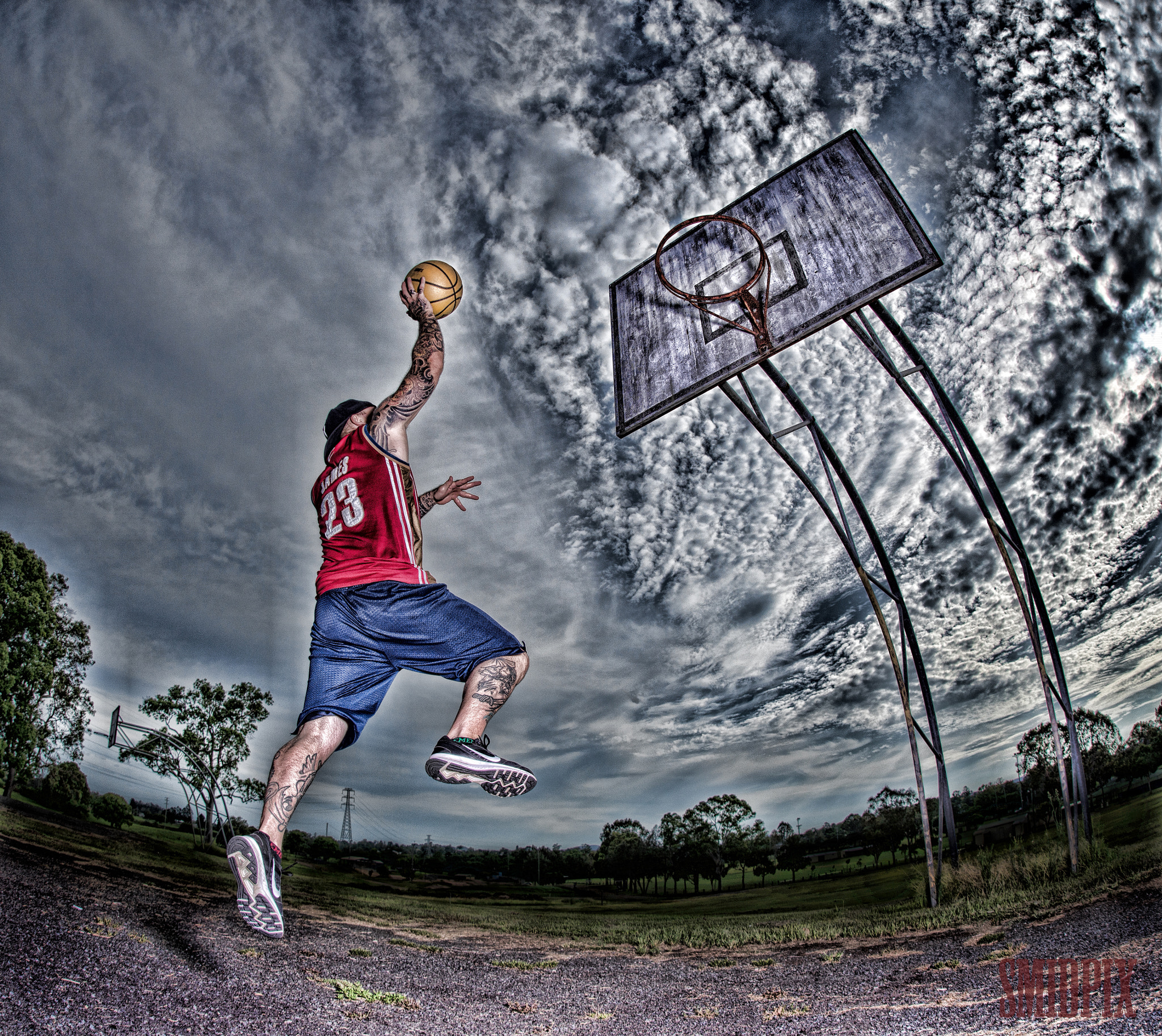 Nikon D610 + Sigma 15mm F2.8 EX DG Diagonal Fisheye sample photo. Basketball 1 photography