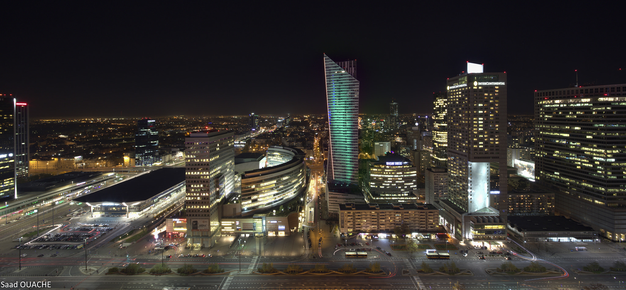 Canon TS-E 17mm F4L Tilt-Shift sample photo. Warsaw by night photography