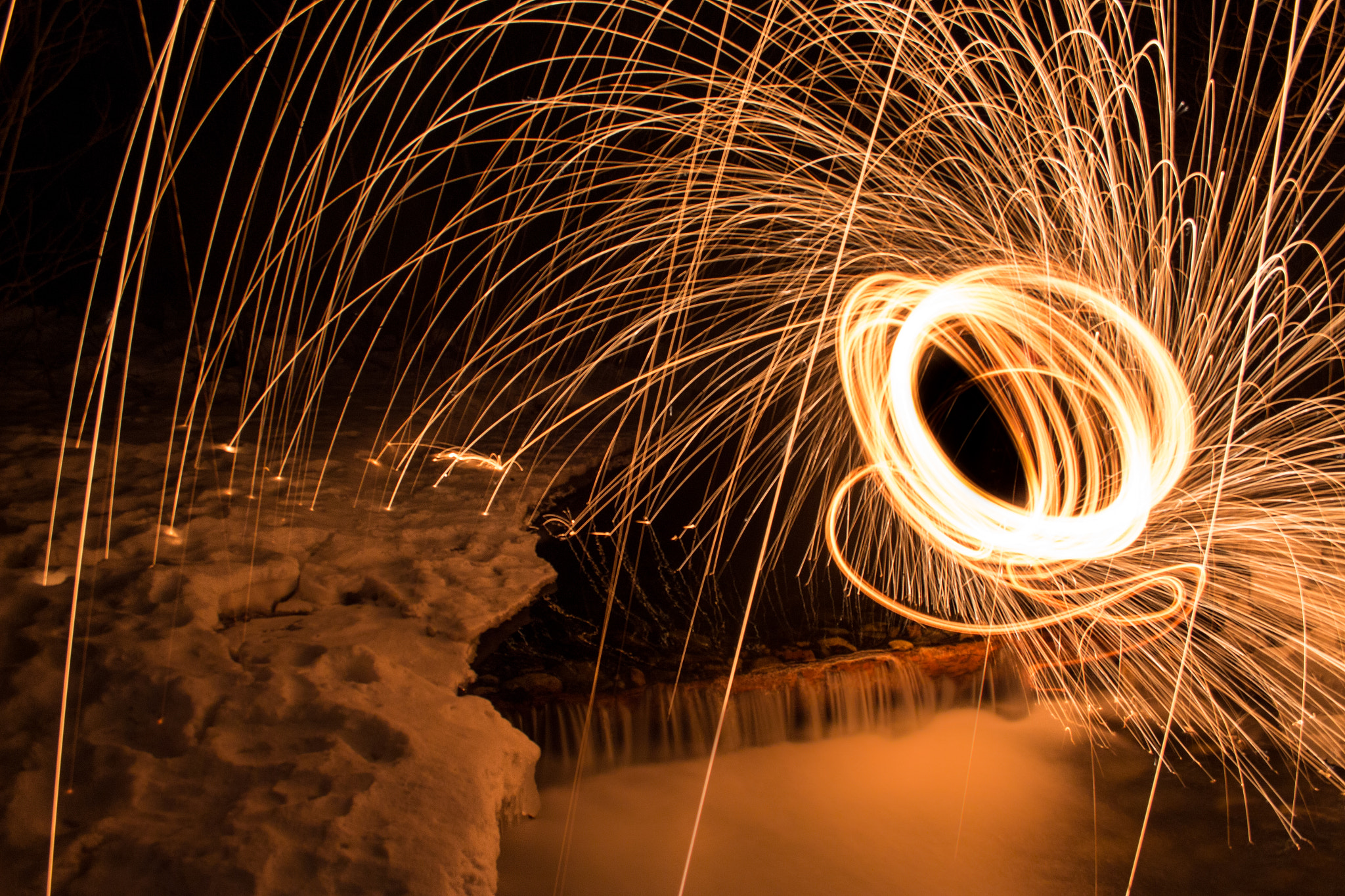 Canon EF-S 18-55mm F3.5-5.6 sample photo. Fire and ice photography