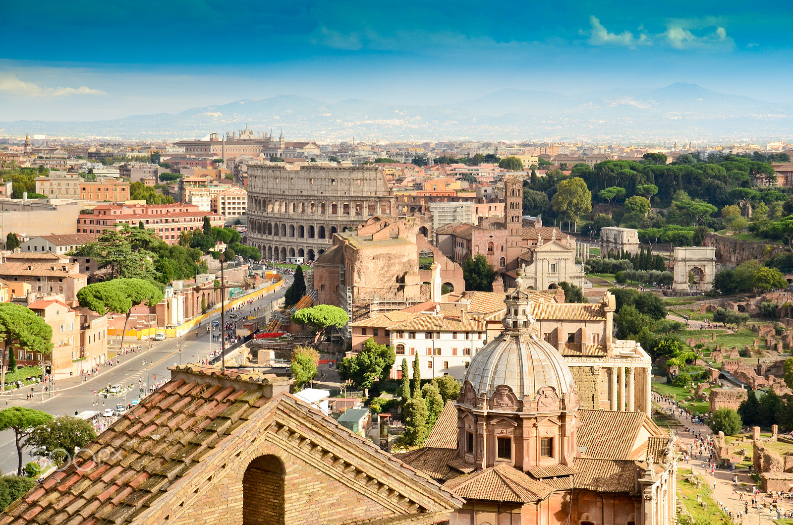 Sigma 120-400mm F4.5-5.6 DG OS HSM sample photo. Rome colosseum photography