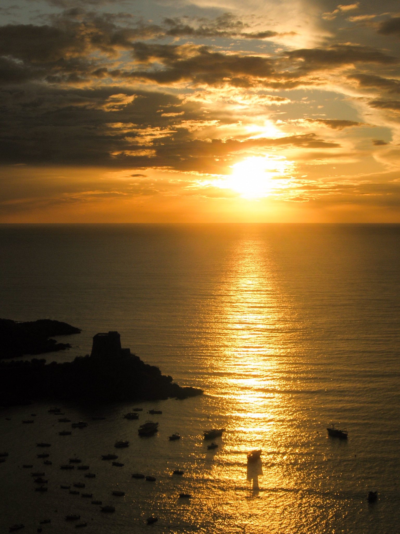 Olympus u820,S820 sample photo. Tramonto a maratea photography