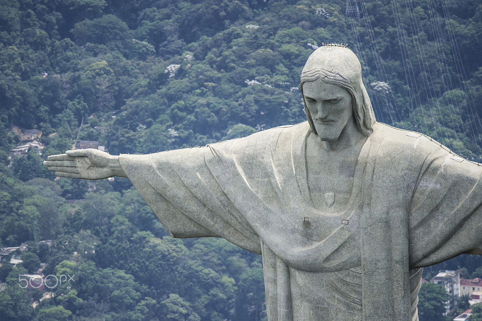 Nikon Nikkor AF-S 300mm F4E PF ED VR sample photo. Christ the redeemer statue close-up photography