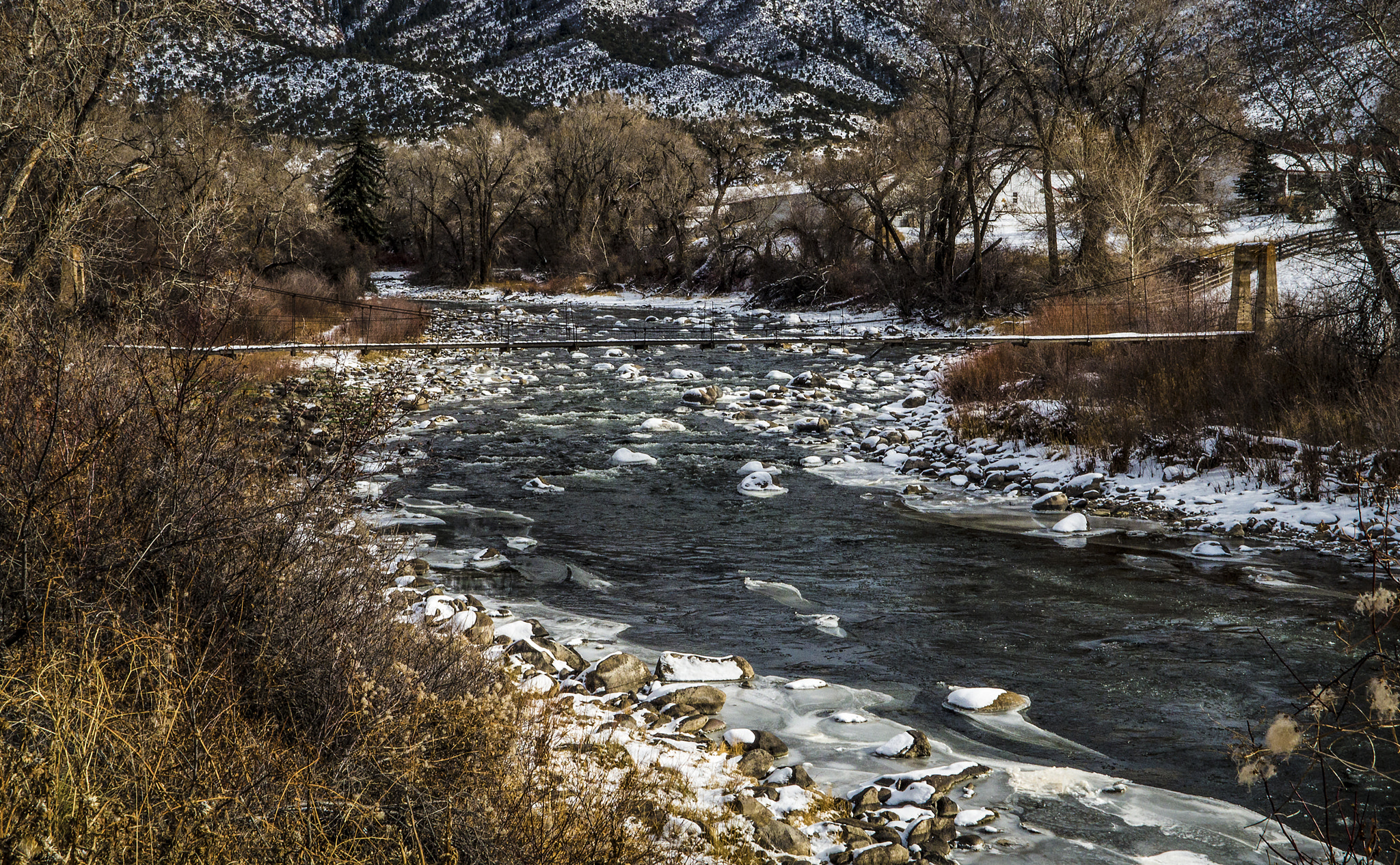 Panasonic Lumix DMC-GH3 sample photo. Sheep bridge on eagle river photography