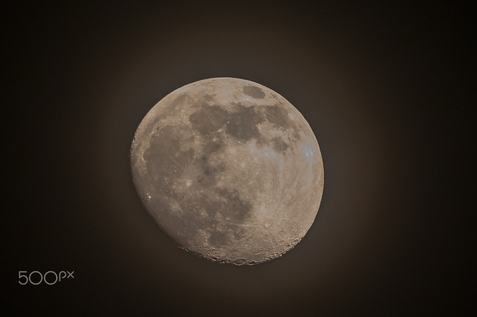 Canon EF 500mm F4L IS USM sample photo. Moon photography